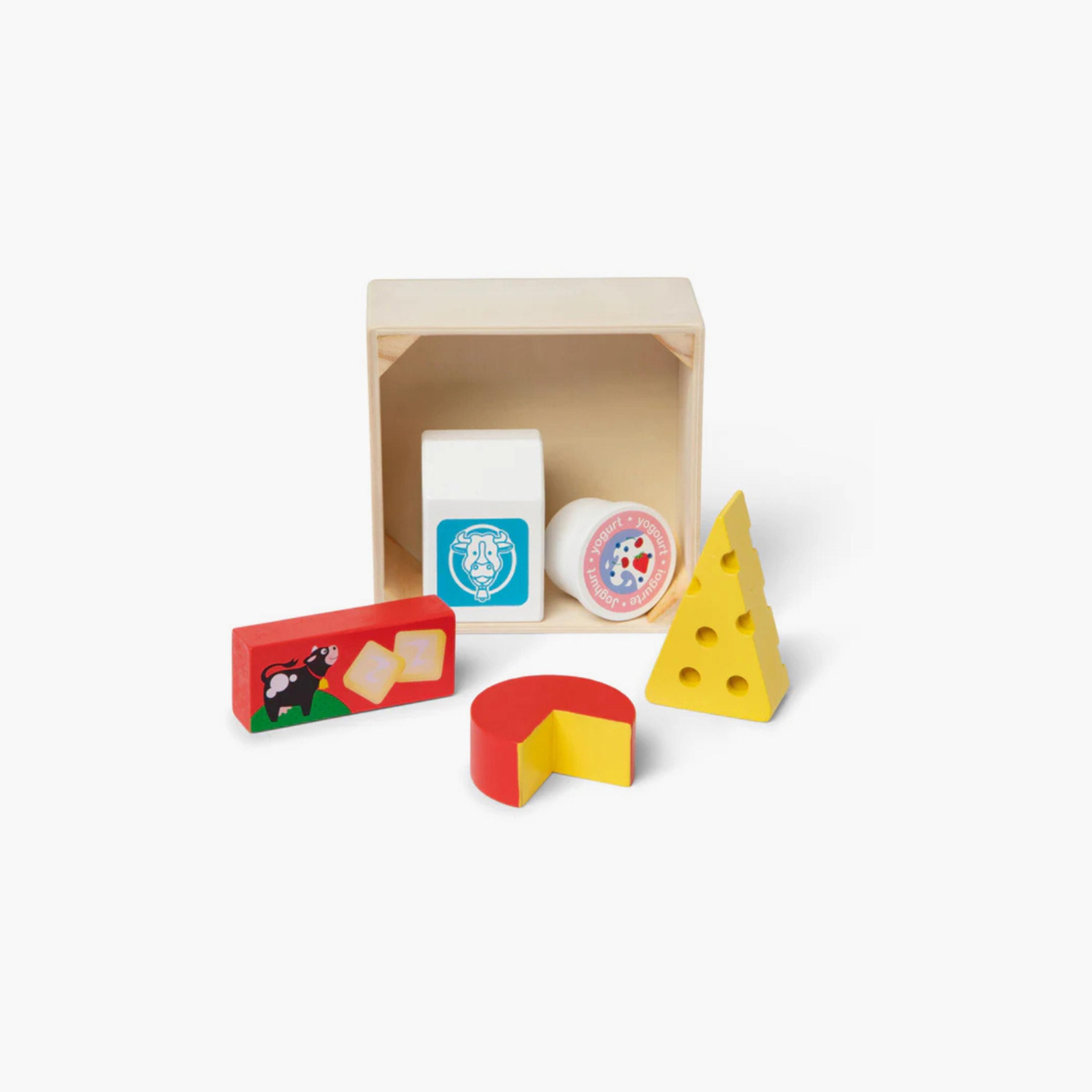 Melissa & Doug Wooden Food Groups Play Set - Dairy-toys-buildingblocks-blocks-image-1