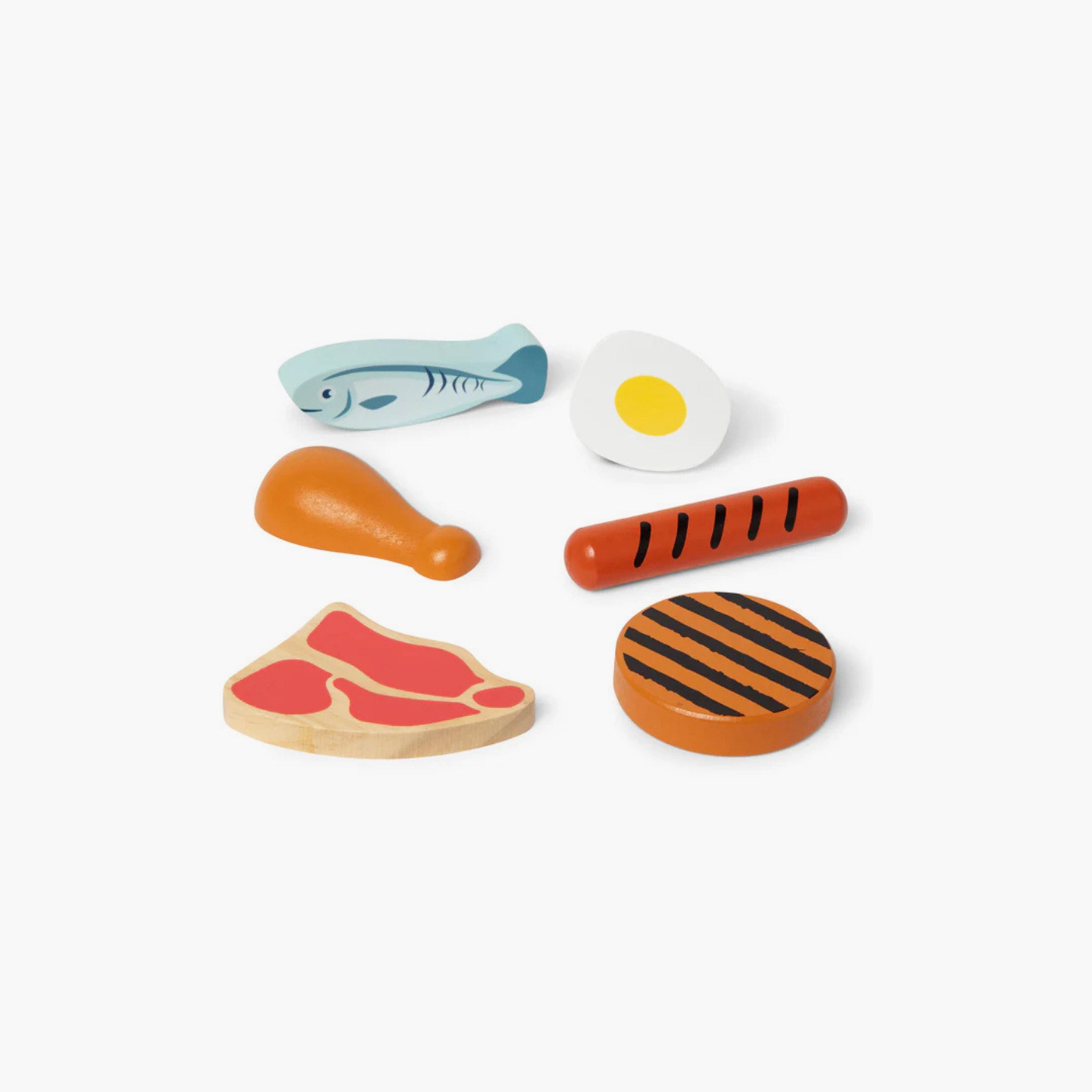 Melissa & Doug Wooden Food Groups Play Set - Protein-toys-roleplay-kitchensets-image-1