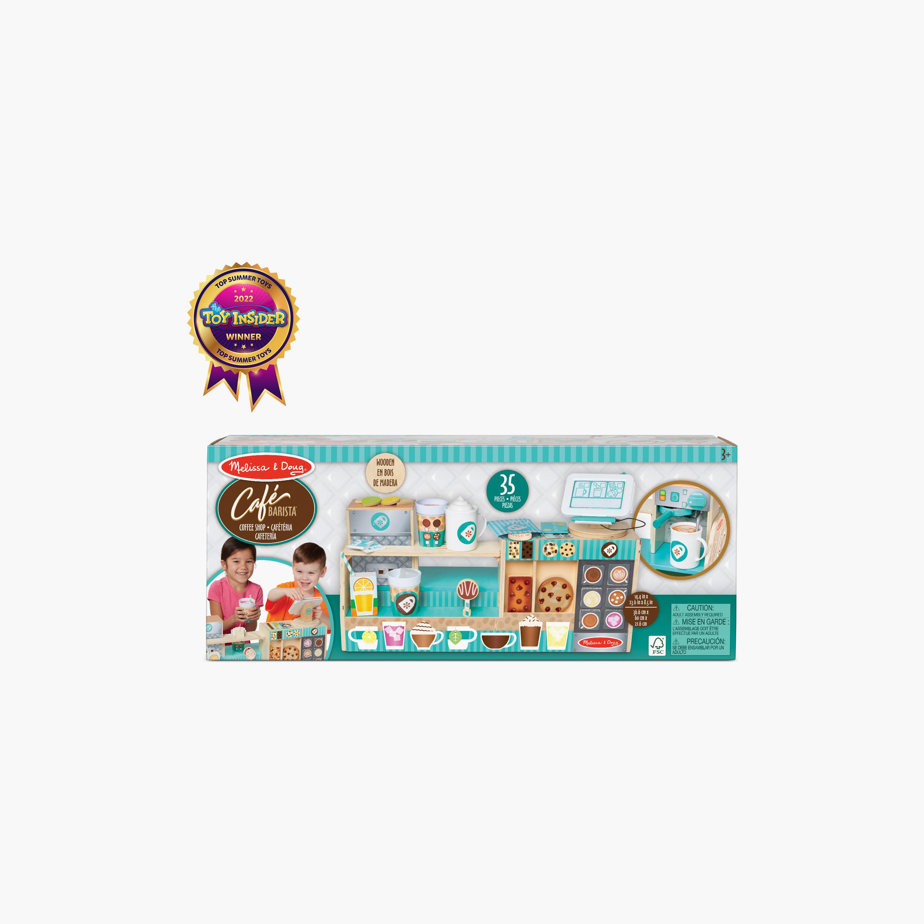 Melissa & Doug Cafe Barista Coffee Shop-toys-roleplay-playfoods-image-1
