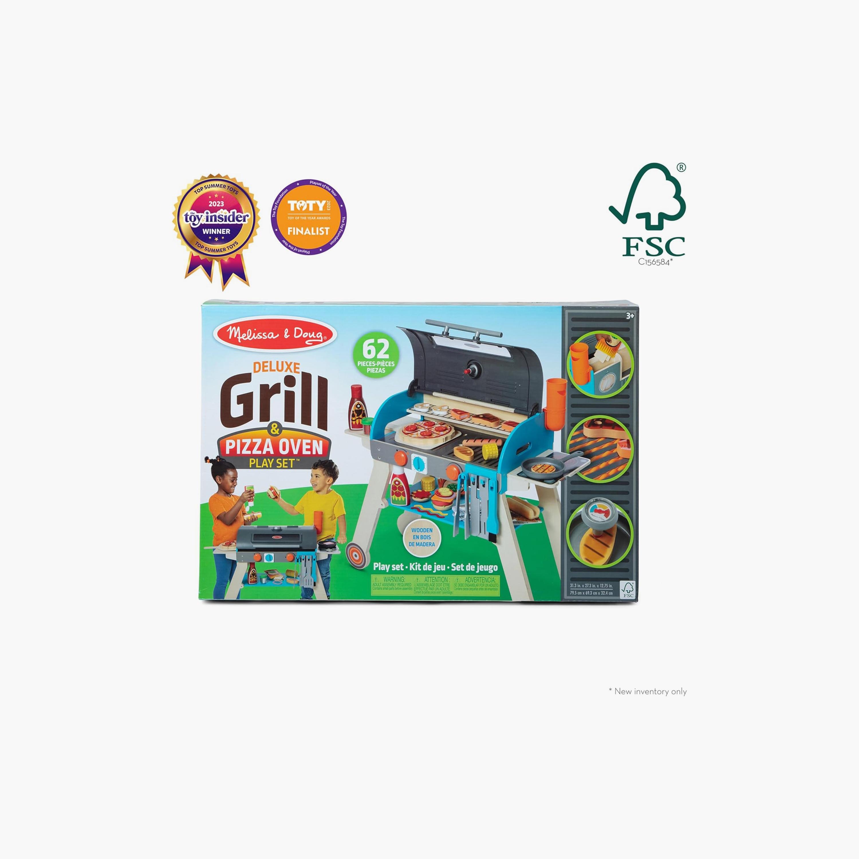 Melissa & Doug Deluxe Grill & Pizza Oven Playset-toys-roleplay-kitchensets-image-4
