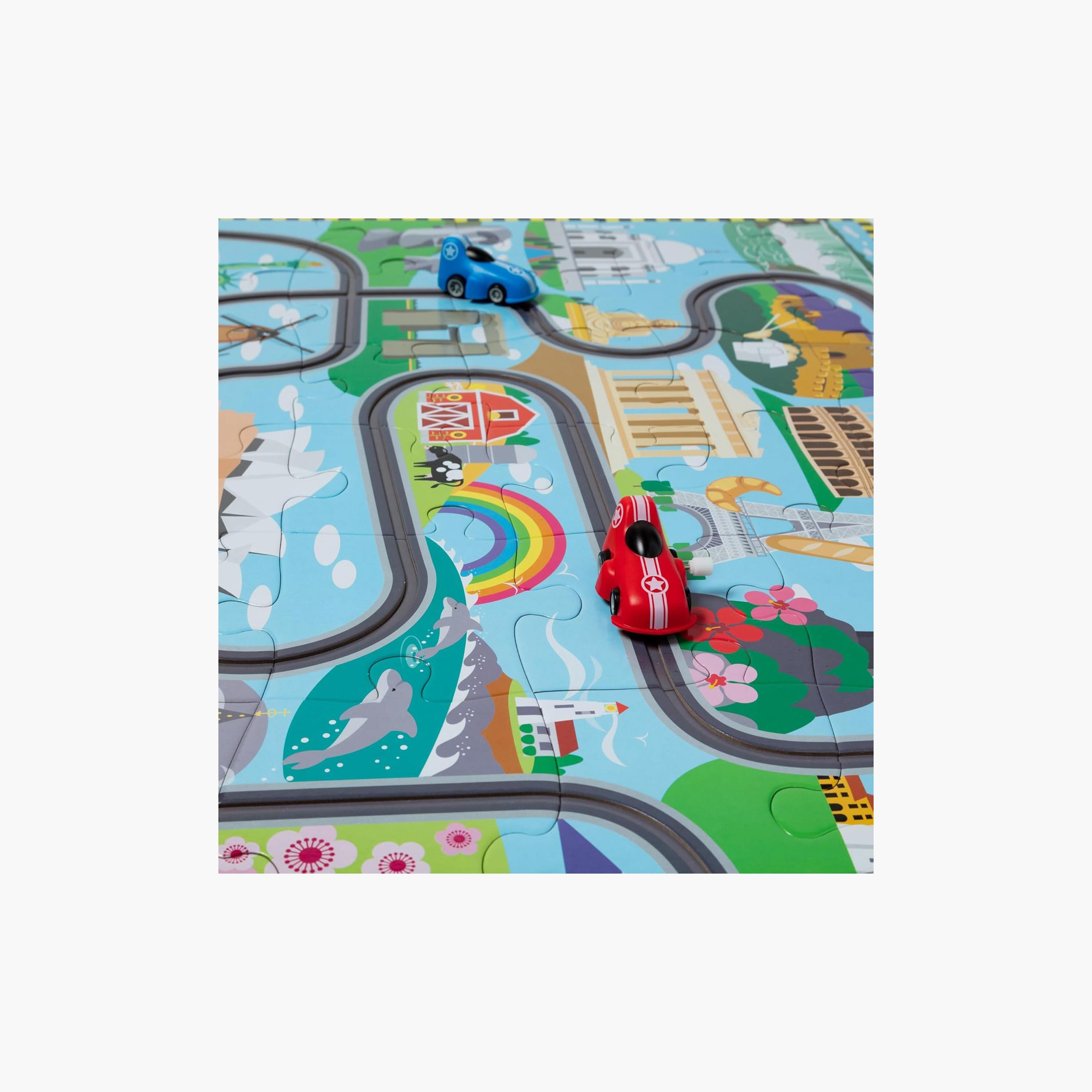 Melissa & Doug Race Track Floor Puzzle & Play Set-toys-indoortoys-puzzles-image-3