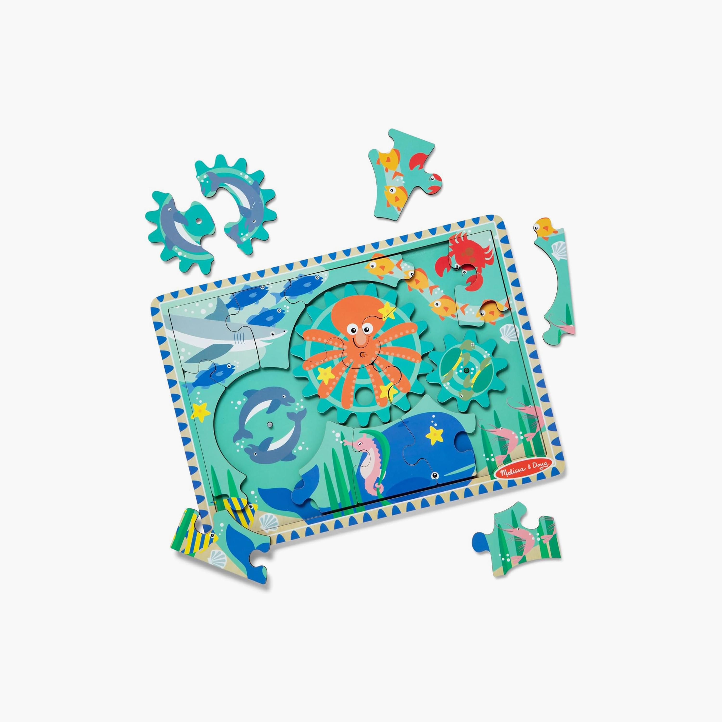 Melissa & Doug Underwater Wooden Gear Puzzle-toys-indoortoys-puzzles-image-1