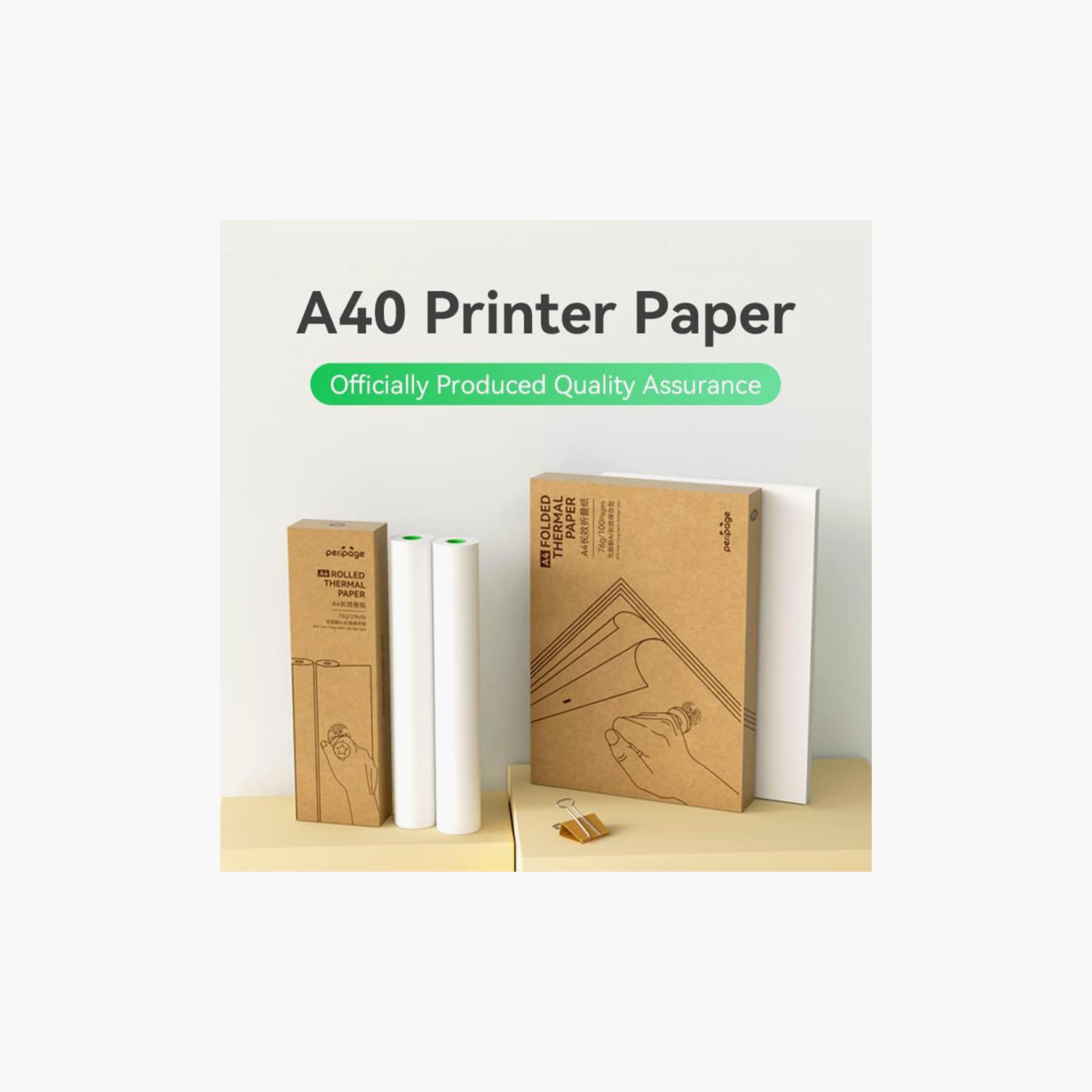 Peripage A4 Quick Dry Thermal Paper 210 x 297 mm for Peripage A40 200 Sheets-electronics-accessories-computeraccesories-image-2