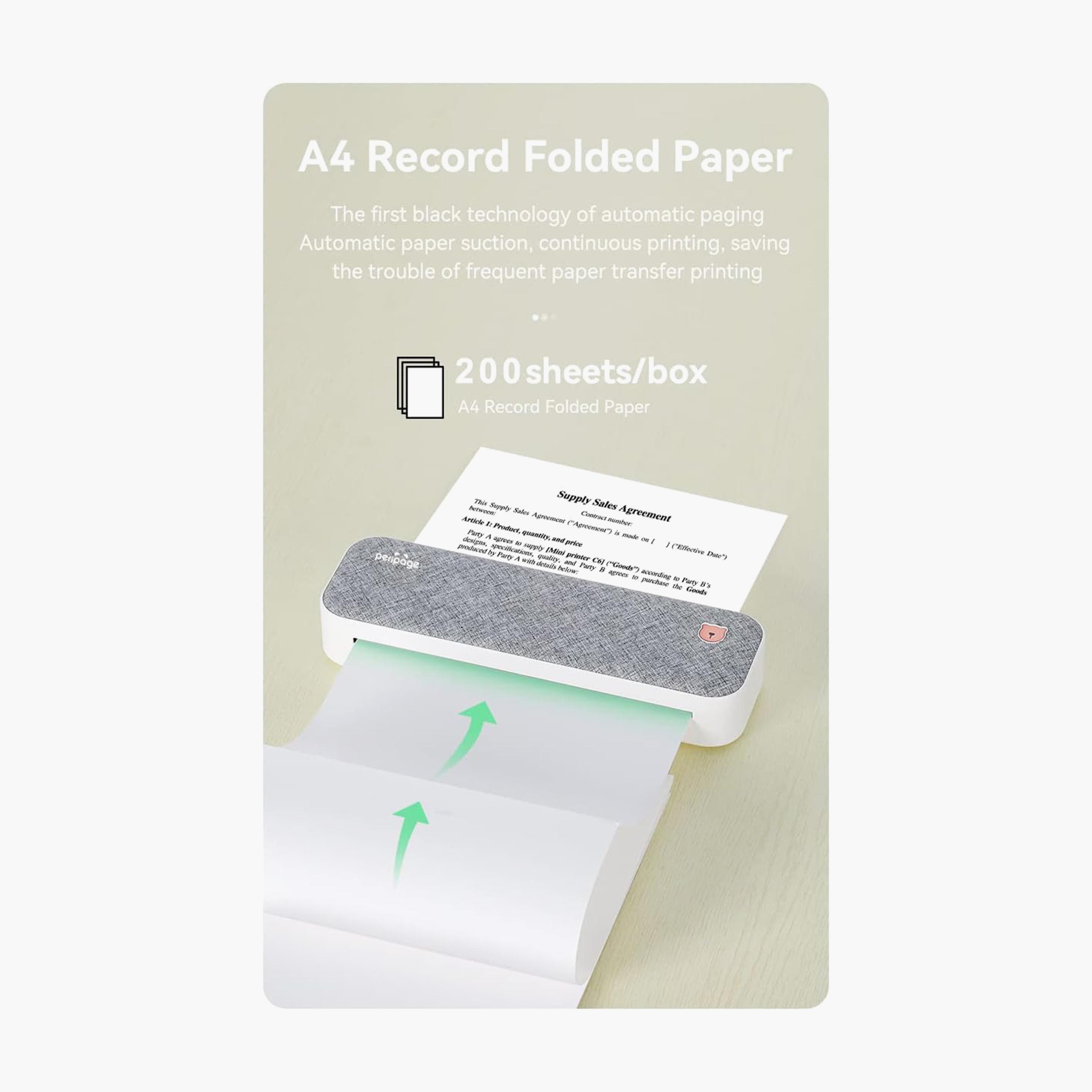 Peripage A4 Quick Dry Thermal Paper 210 x 297 mm for Peripage A40 200 Sheets-electronics-accessories-computeraccesories-image-5