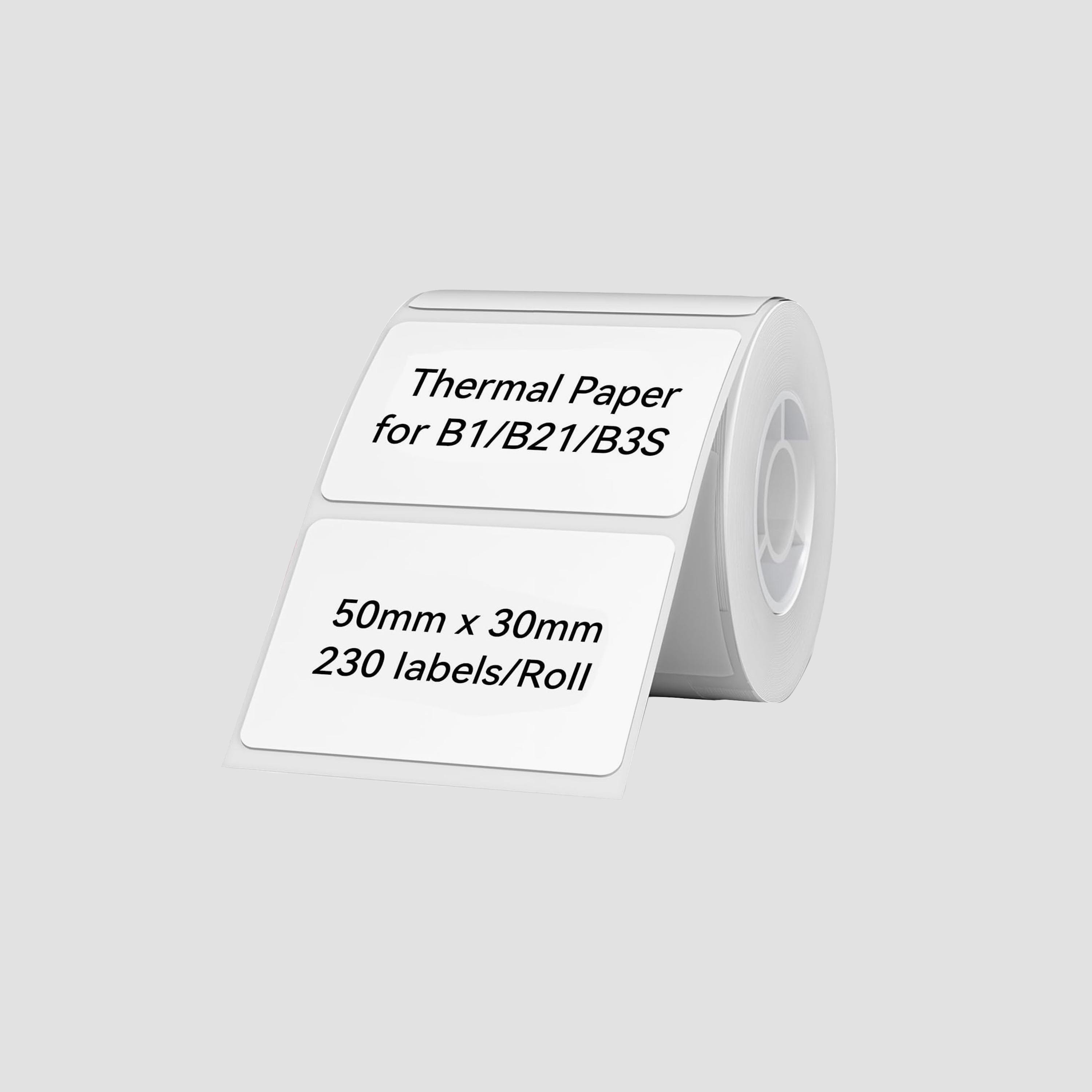 Niimbot 50x30mm Thermal Label Tape 230 Labels/Roll for B1/B21/B3S Label Maker-electronics-accessories-computeraccesories-image-1