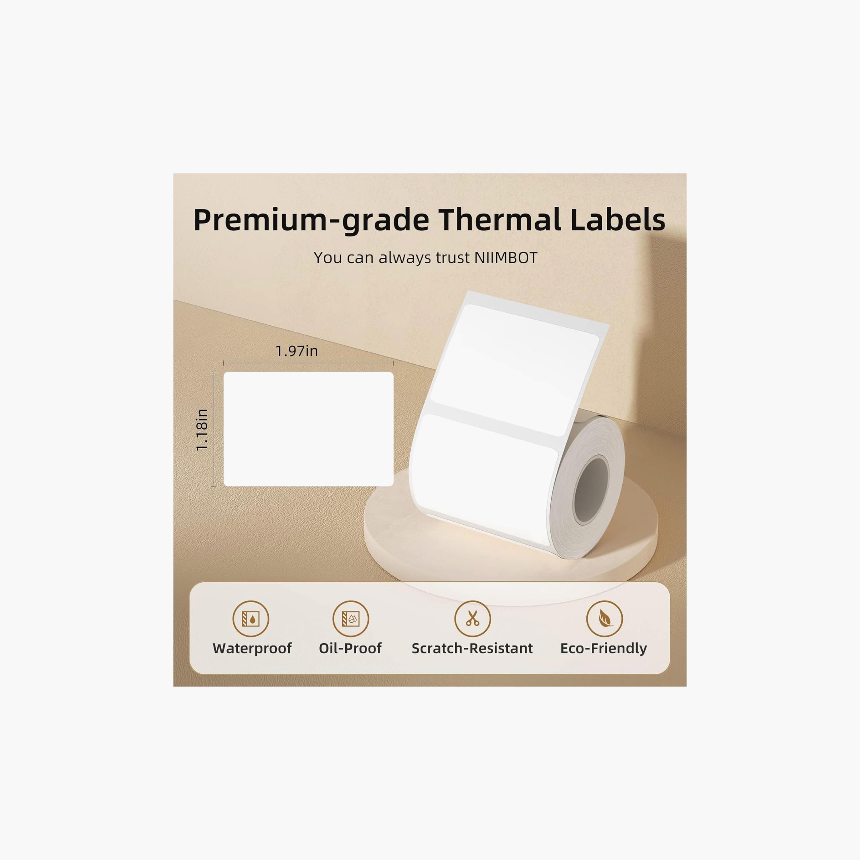 Niimbot 50x30mm Thermal Label Tape 230 Labels/Roll for B1/B21/B3S Label Maker-electronics-accessories-computeraccesories-image-3