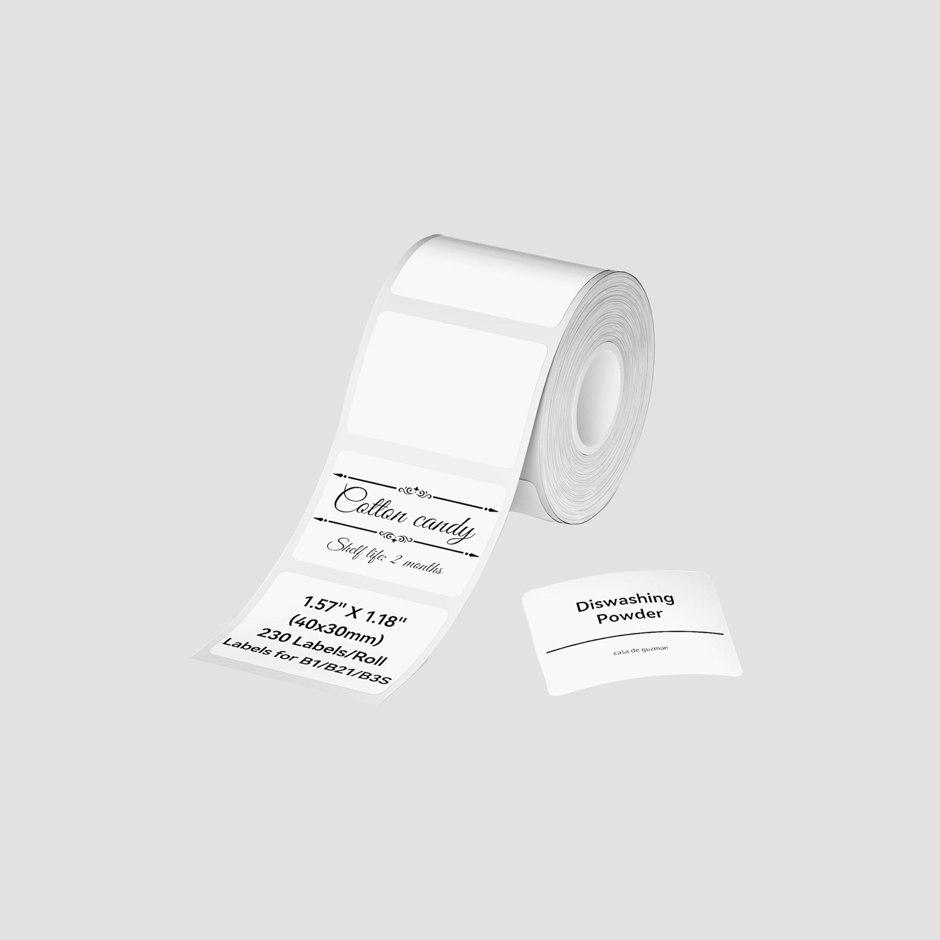 Niimbot B21 Label Maker White Tape 40x30mm Sticker Labels Print Paper-electronics-accessories-computeraccesories-image-1