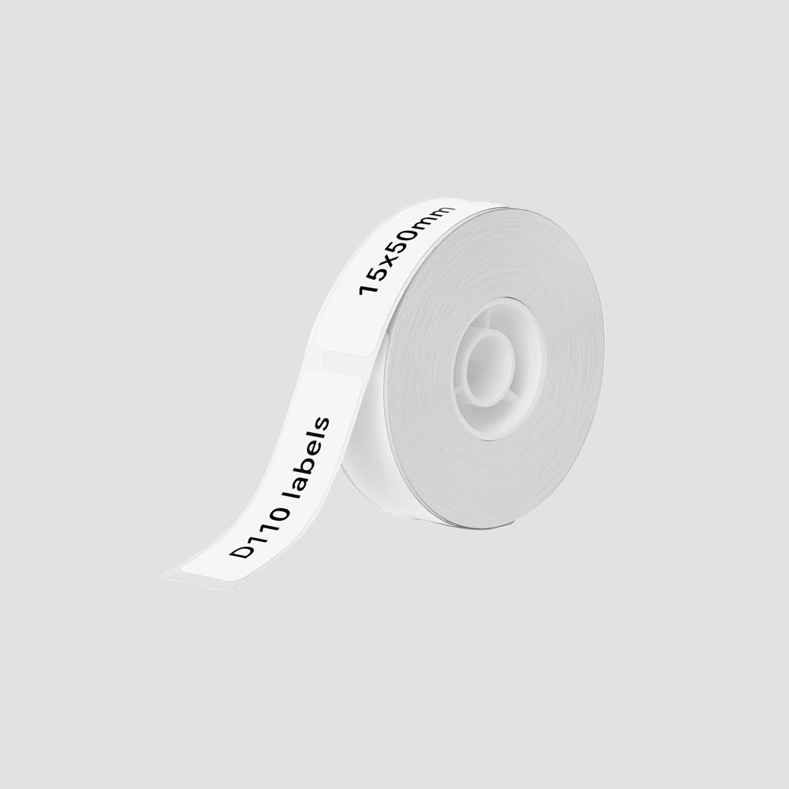 نيمبوت ورق ملصقات حراري 15×50 ملم أبيض مقاوم للماء ومقاوم للتمزق 130 ملصق/لفة.-electronics-accessories-computeraccesories-image-1