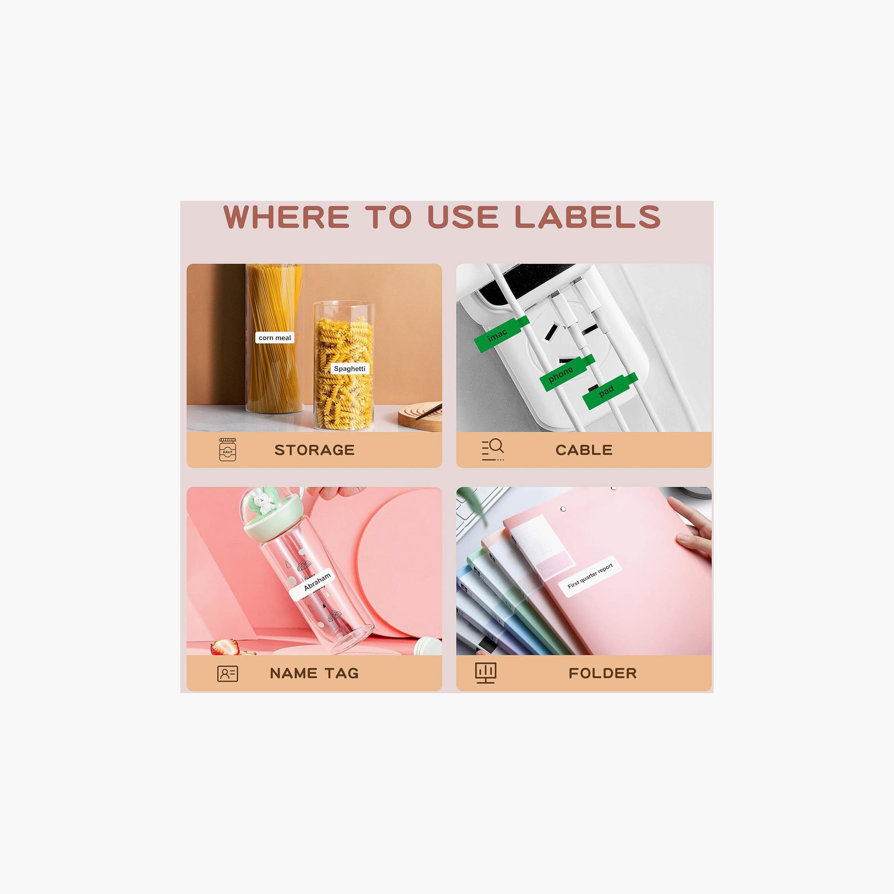 نيمبوت ورق ملصقات حراري 15×50 ملم أبيض مقاوم للماء ومقاوم للتمزق 130 ملصق/لفة.-electronics-accessories-computeraccesories-image-5