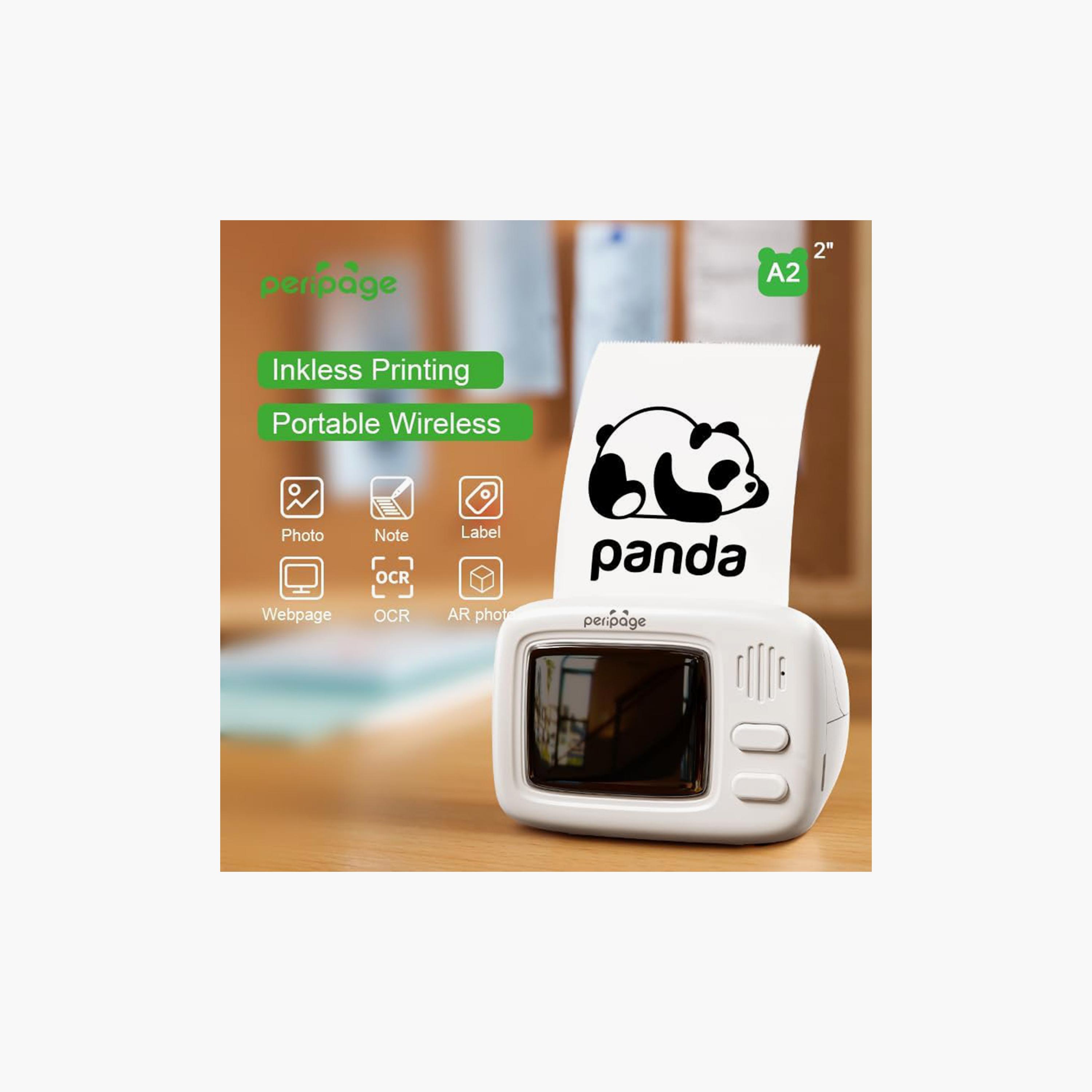 Peripage Mini Thermal Printer - Wireless BT Pocket Label Maker | A2 WHITE-electronics-accessories-computeraccesories-image-4