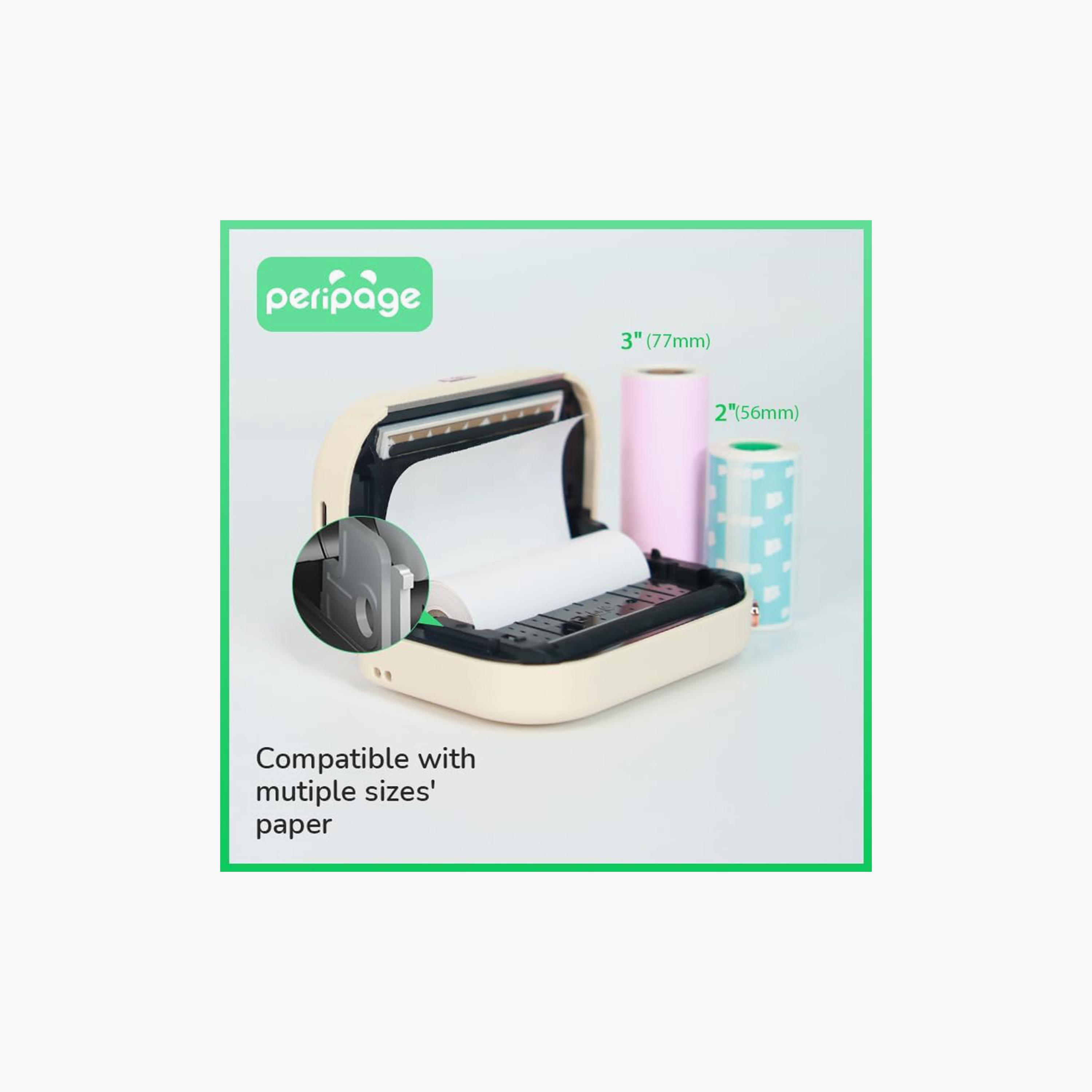 بريبيدج طابعة ملصقات حرارية صغيرة 203 نقطة في البوصة، جيب محمولة بالبلوتوث بيج | A3X-electronics-accessories-computeraccesories-image-5
