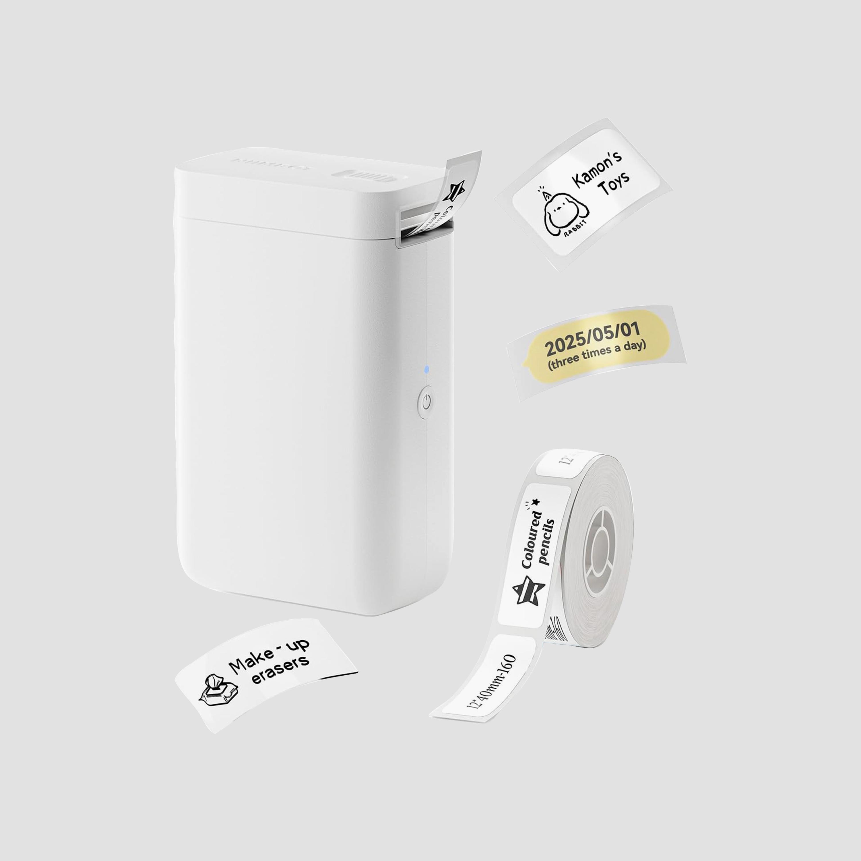 Niimbot Label Maker Portable Smart Sticker Printer with Tape White | D101-electronics-accessories-computeraccesories-image-1