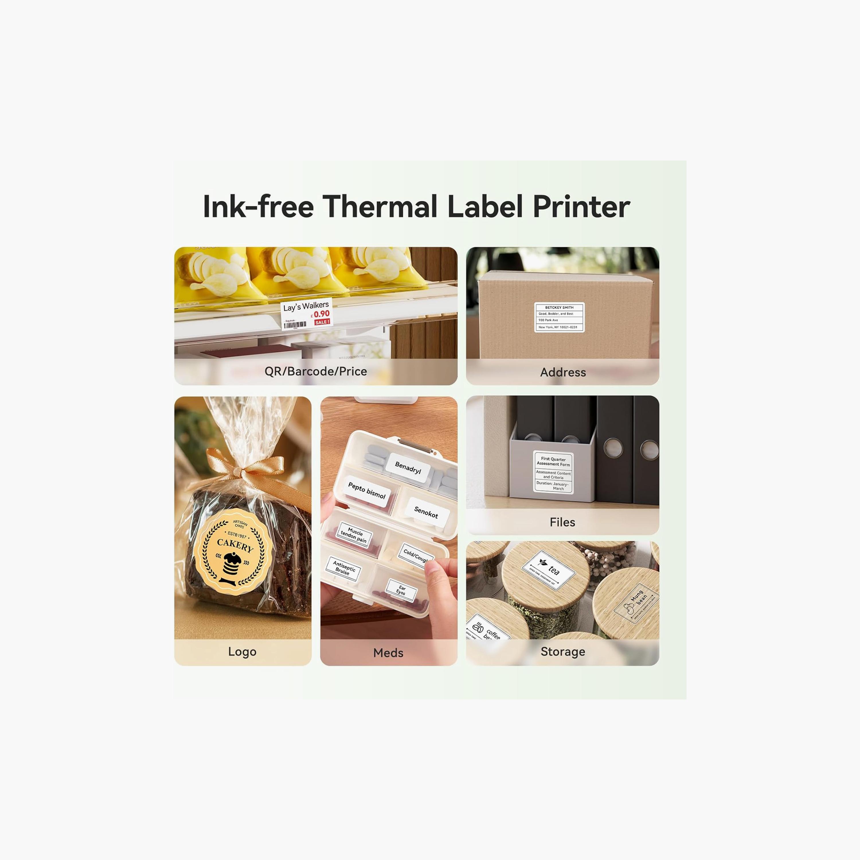 Niimbot 300DPI Portable Bluetooth Sticker Printer Inkless Label Maker | B21 Pro-electronics-accessories-computeraccesories-image-2