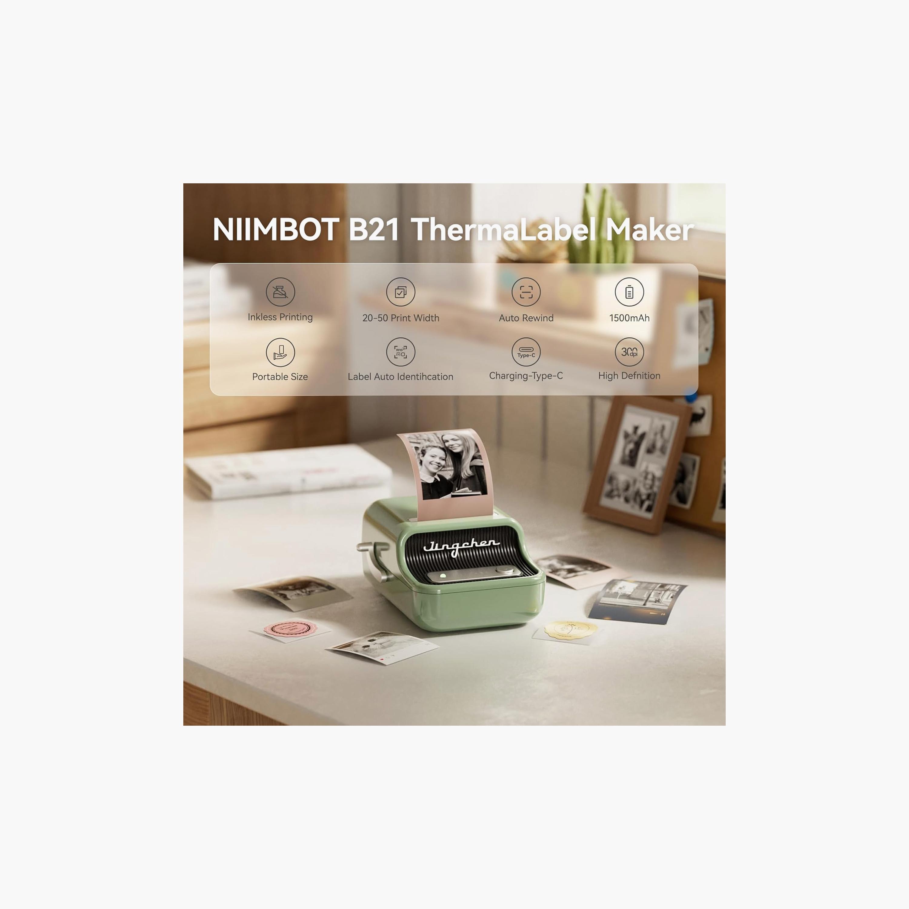 Niimbot 300DPI Portable Bluetooth Sticker Printer Inkless Label Maker | B21 Pro-electronics-accessories-computeraccesories-image-4