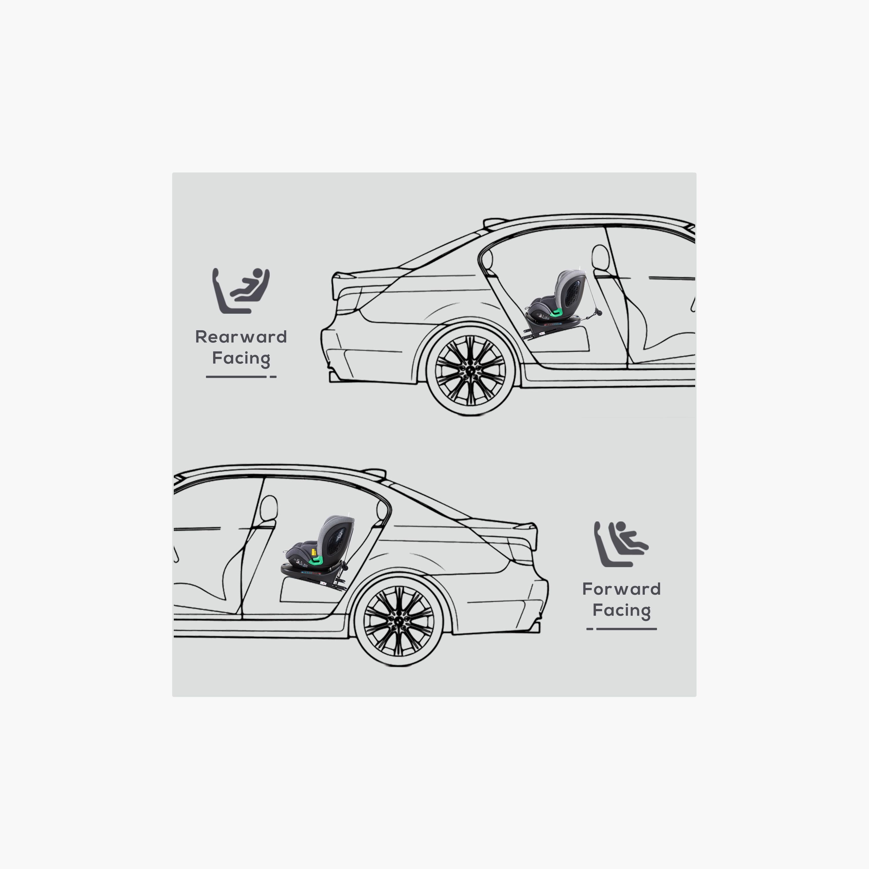 Teknum Evolve Prime i-Size Car Seat with Isofix - Grey-baby-gear-carseats-image-10