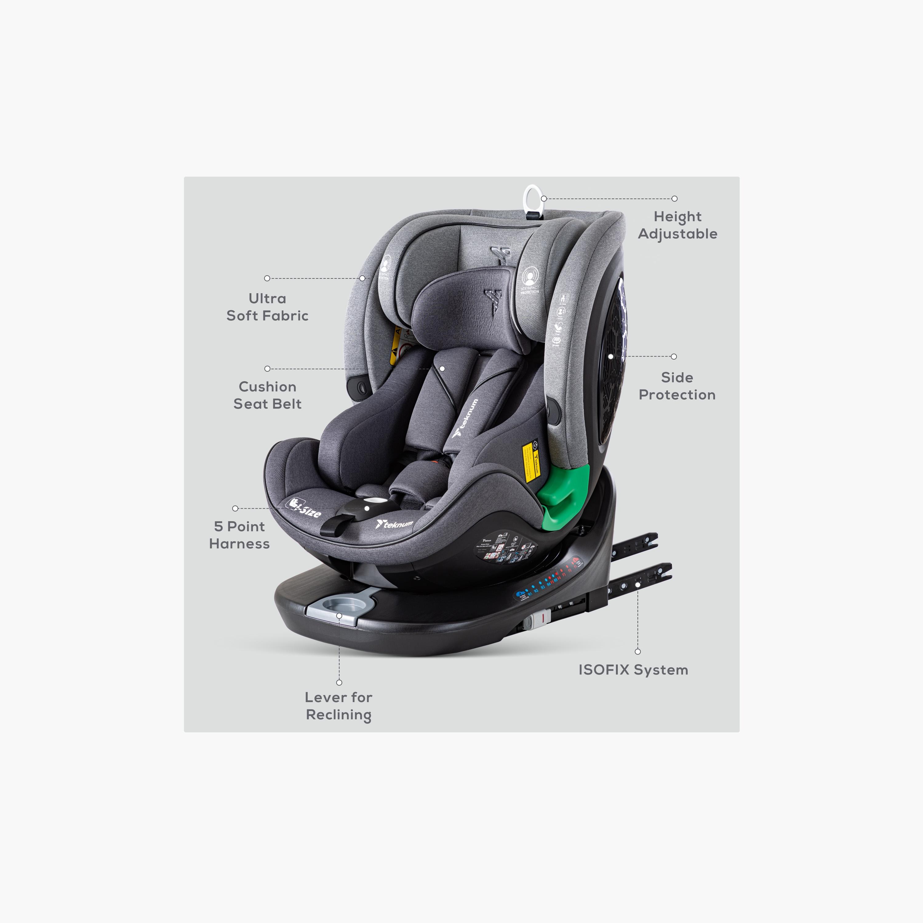 Teknum Evolve Prime i-Size Car Seat with Isofix - Grey-baby-gear-carseats-image-20