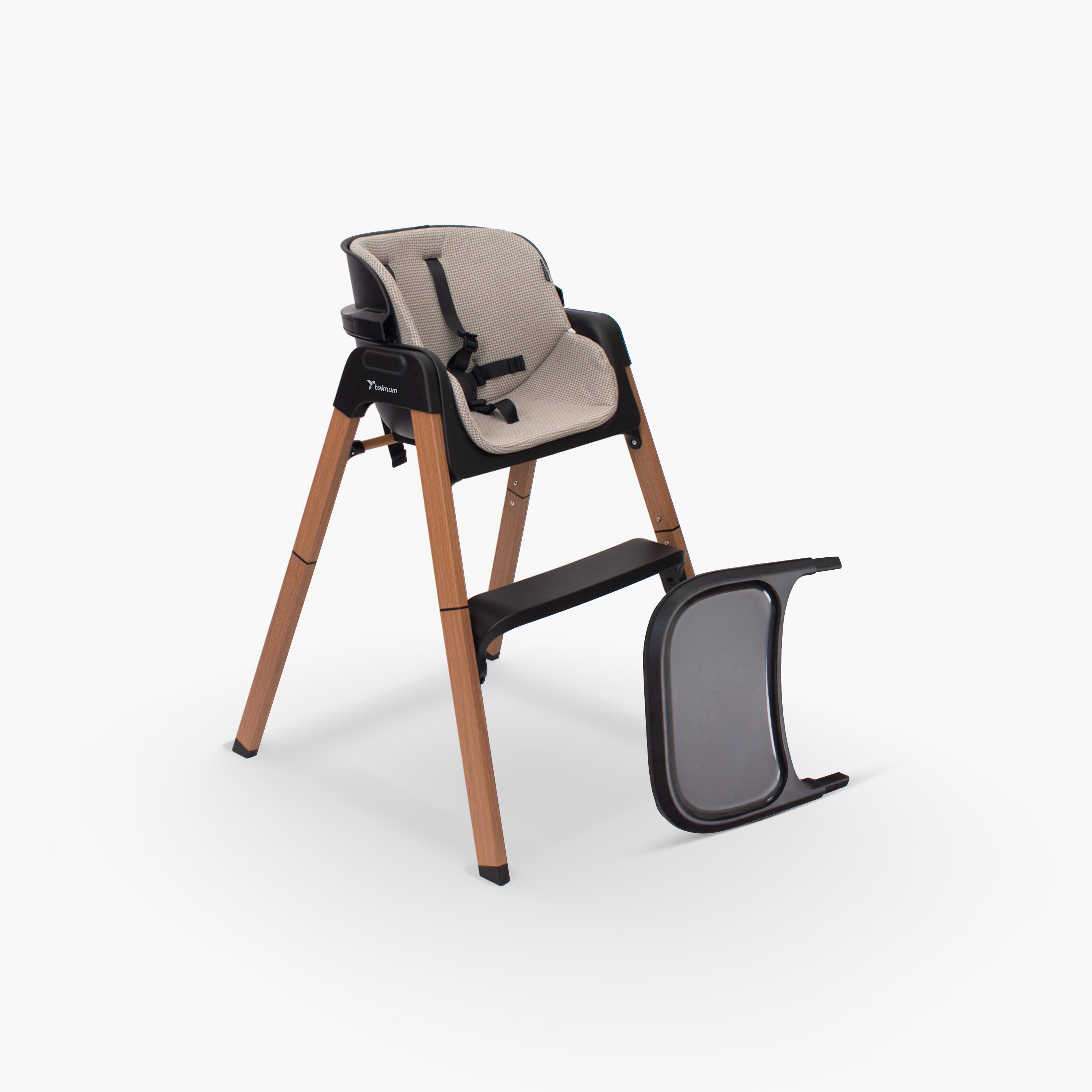 Teknum Luxuro High Chair - Black-baby-feeding-highchairsandboosters-image-1