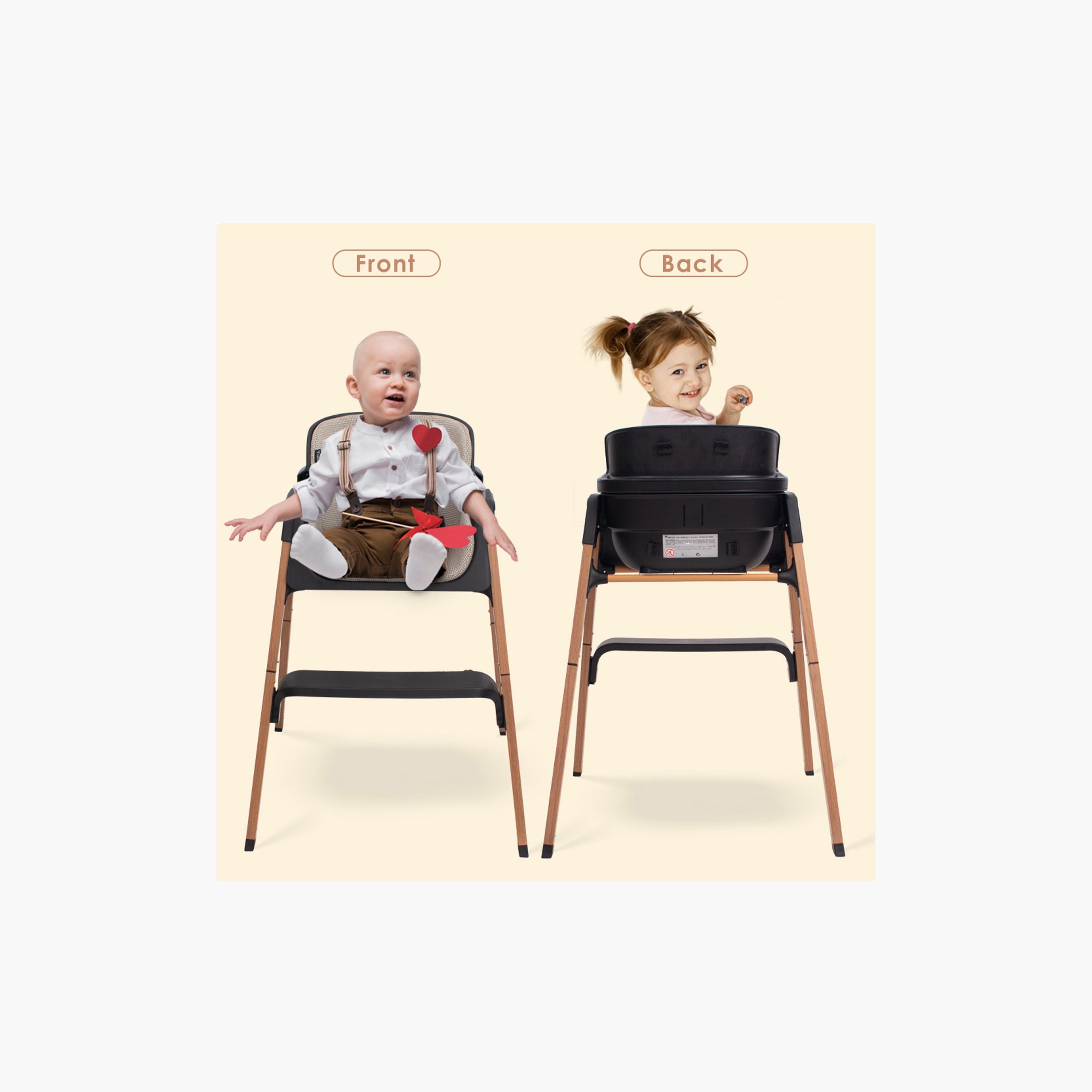 Teknum Luxuro High Chair - Black-baby-feeding-highchairsandboosters-image-10