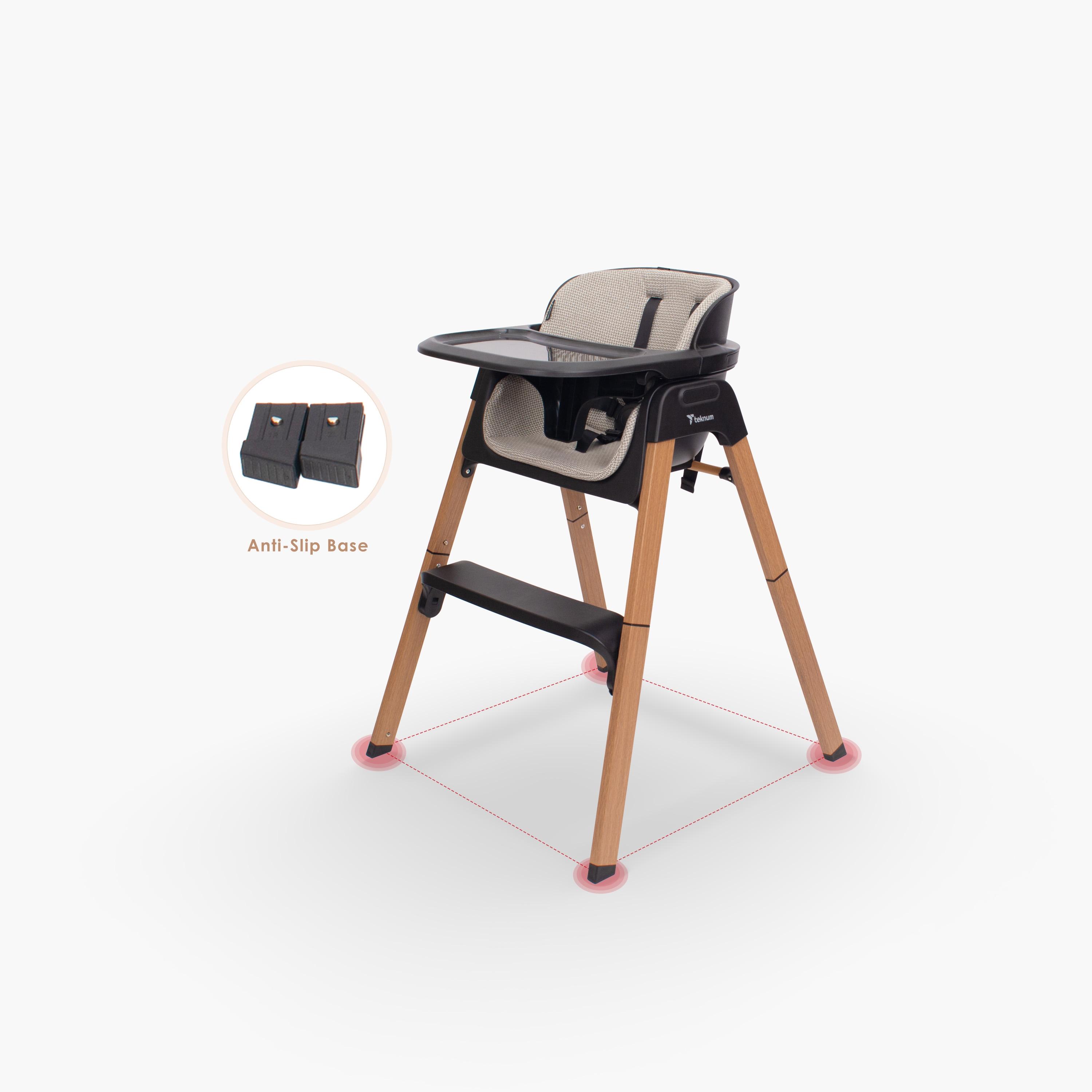 Teknum Luxuro High Chair - Black-baby-feeding-highchairsandboosters-image-4