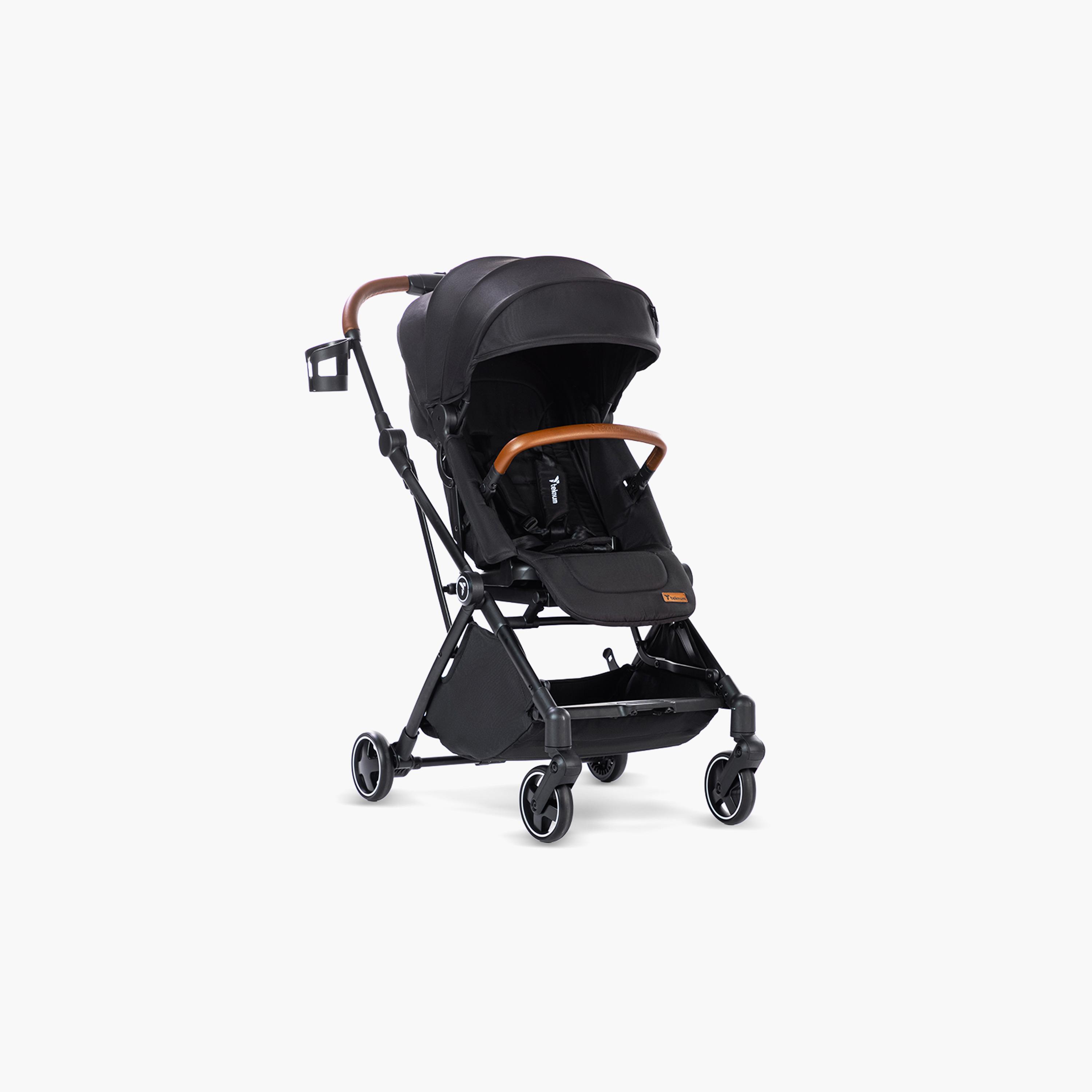 Teknum Compact Auto Fold 360 Degree Reversible Stroller - Black-baby-gear-strollersandprams-strollers-image-3