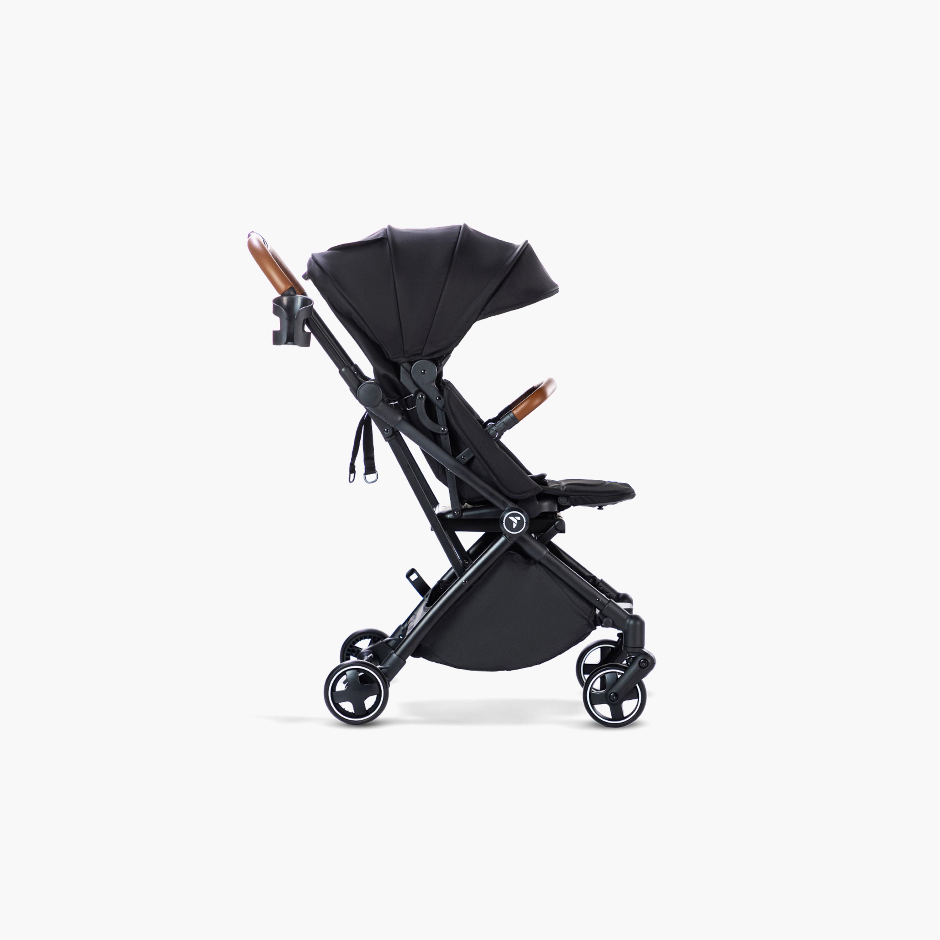 Teknum Compact Auto Fold 360 Degree Reversible Stroller - Black-baby-gear-strollersandprams-strollers-image-4