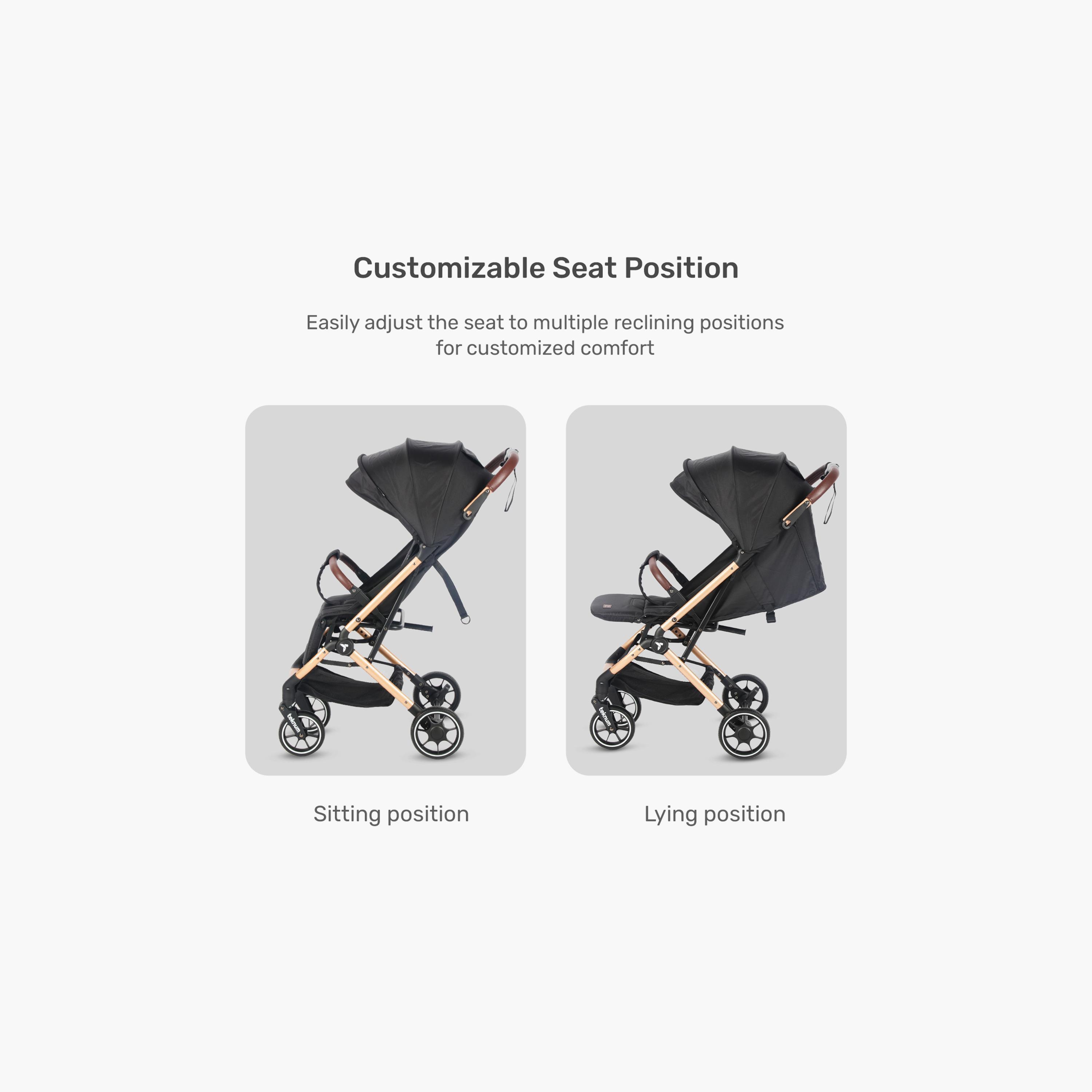 عربة أطفال للسفر كابين بلص من تكنوم - أسود صنشاين-baby-gear-strollersandprams-strollers-image-13