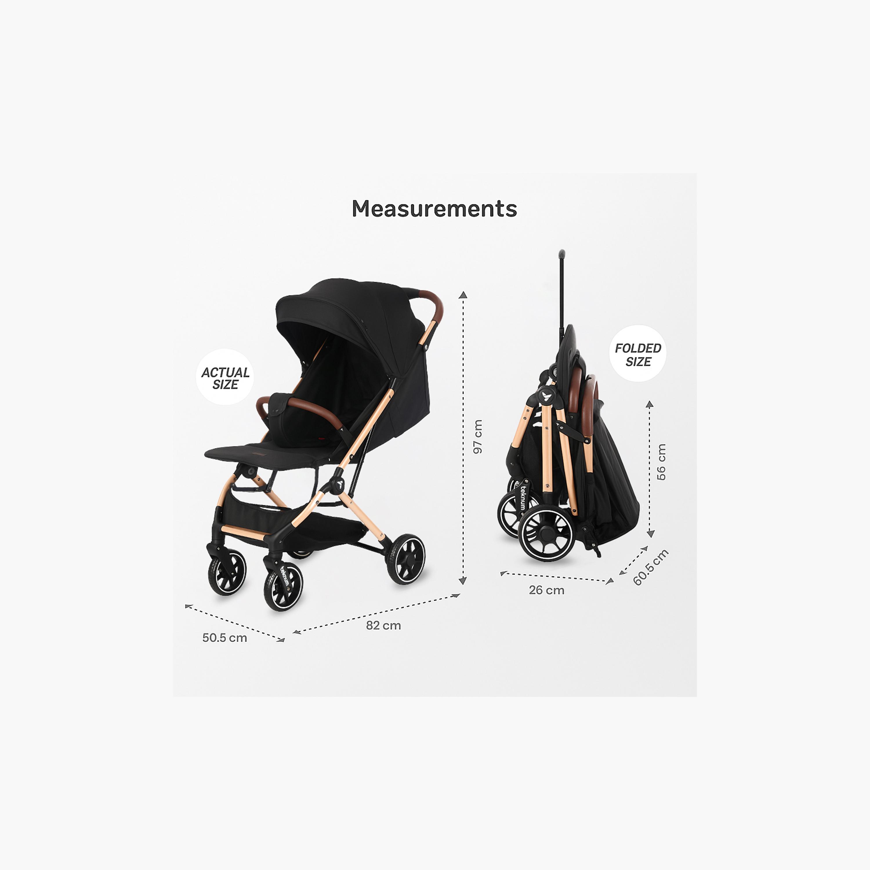 عربة أطفال للسفر كابين بلص من تكنوم - أسود صنشاين-baby-gear-strollersandprams-strollers-image-14