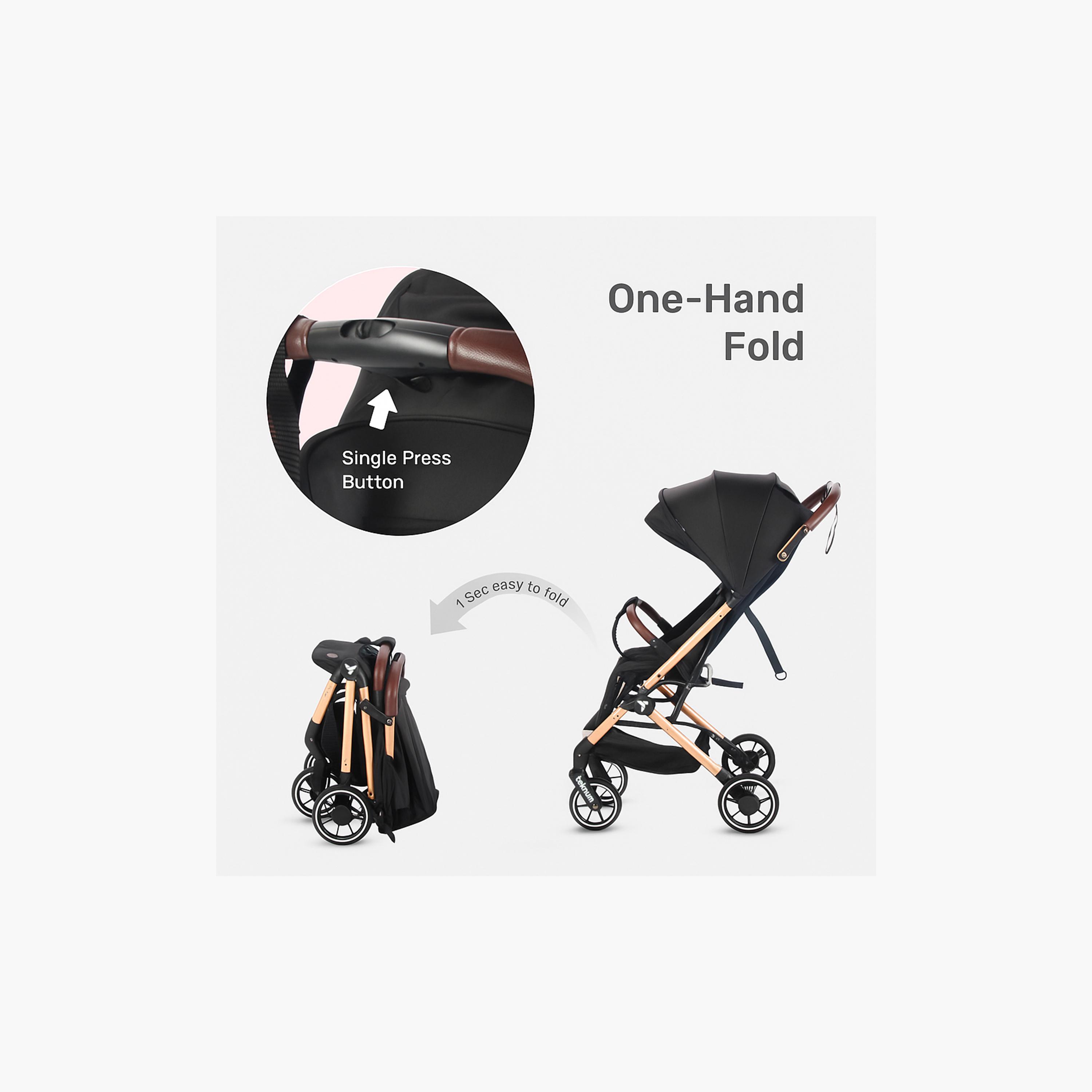 عربة أطفال للسفر كابين بلص من تكنوم - أسود صنشاين-baby-gear-strollersandprams-strollers-image-6