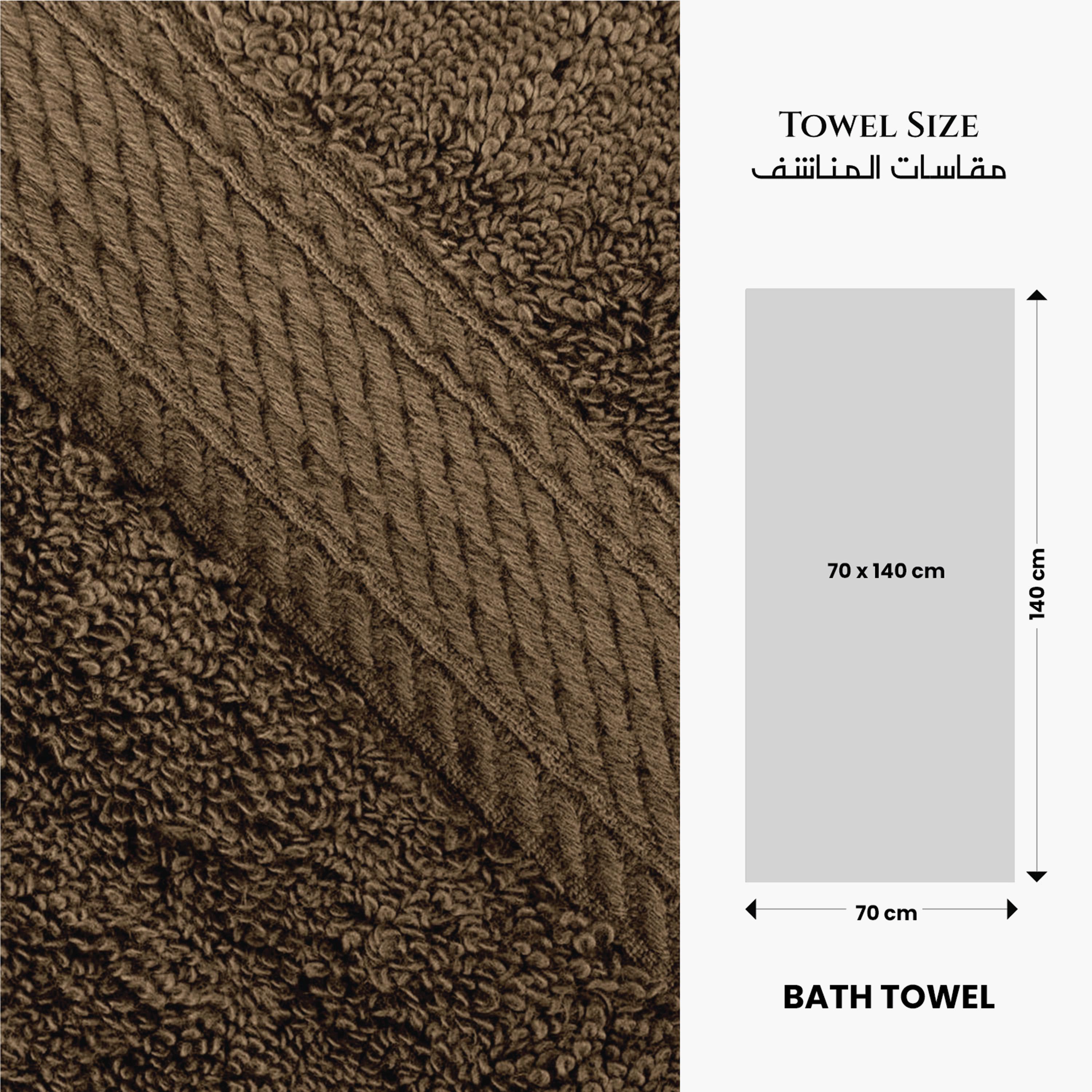 منشفة حمام قطن فاخر 100% من ألتيما - 70x140 سم-hbxbathroom-bathroomtextiles-image-6