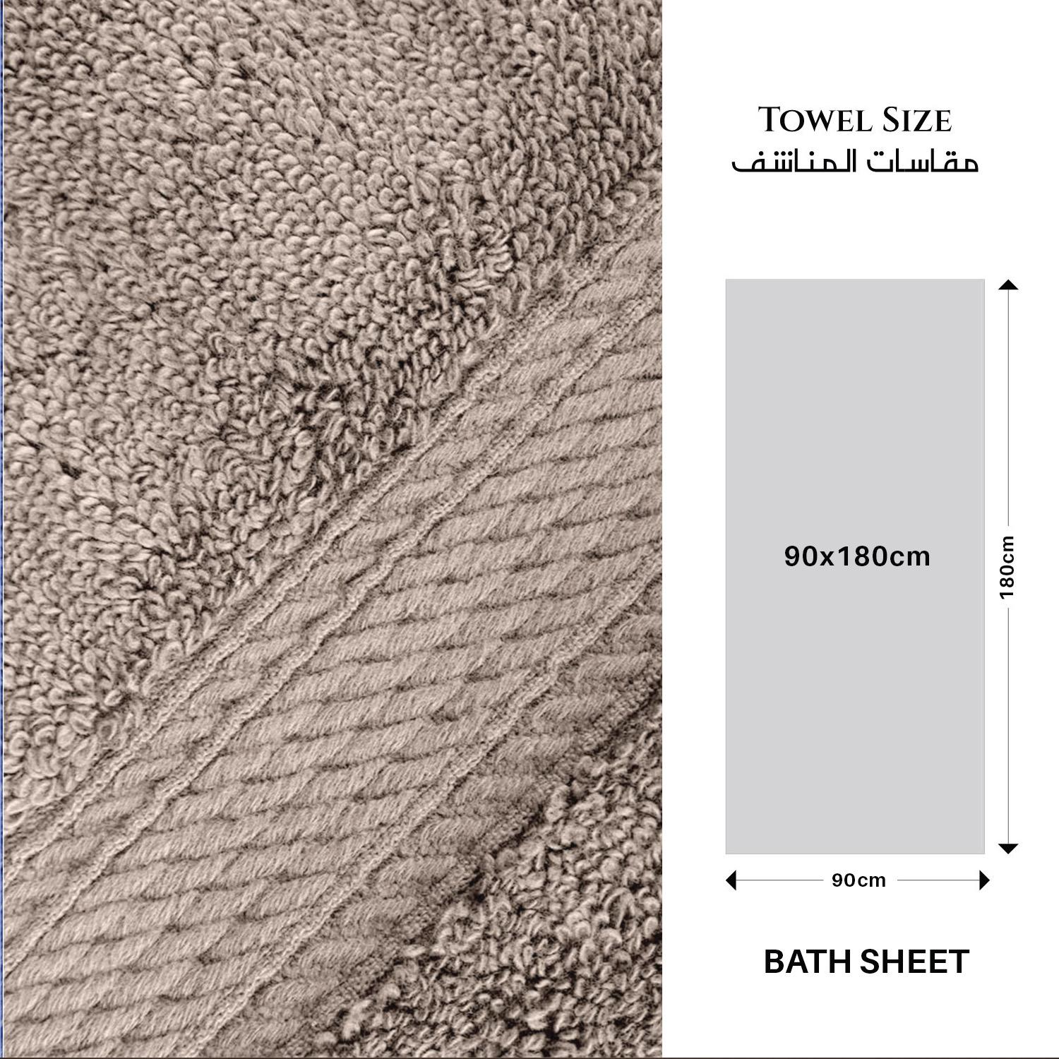 Ultima Premium Cotton Towel Bath Sheet - 90x180 cm-hbxbathroom-bathroomtextiles-image-4