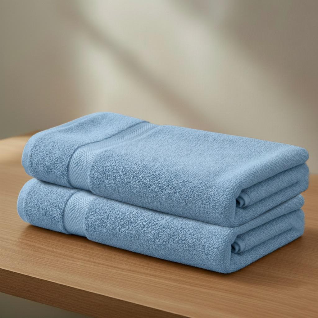 Ultima 2-Piece Premium Cotton Bath Towel Set - 70x140 cm-hbxbathroom-bathroomtextiles-image-1