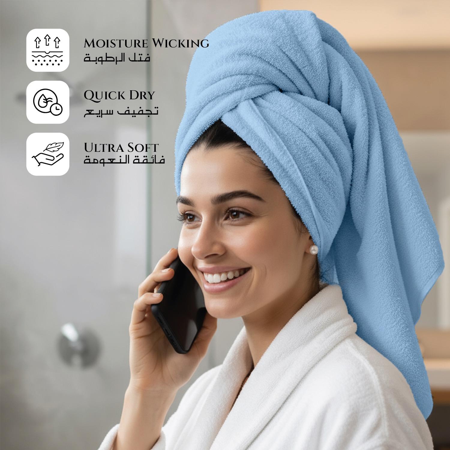 Ultima 2-Piece Premium Cotton Bath Towel Set - 70x140 cm-hbxbathroom-bathroomtextiles-image-5