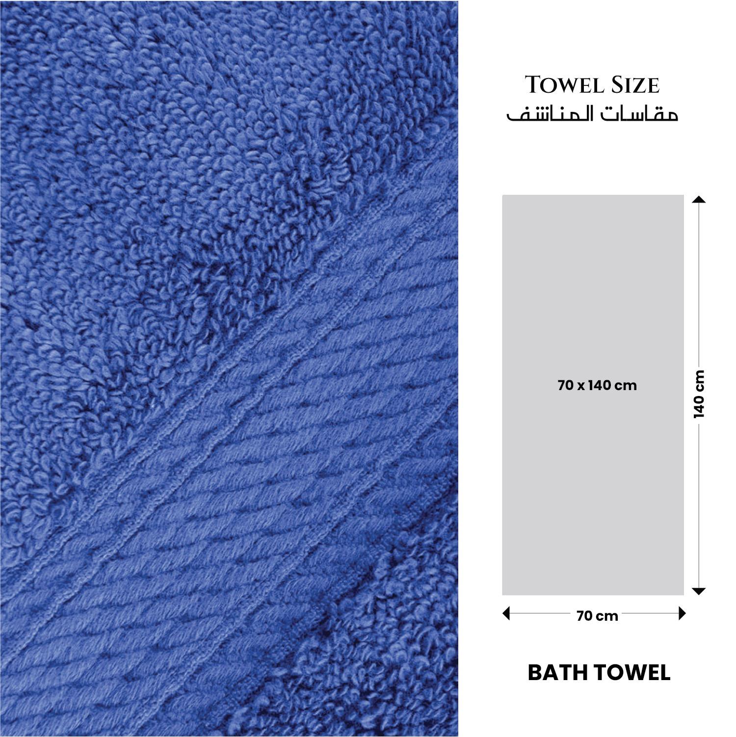 Ultima 2-Piece Premium Cotton Bath Towel Set - 70x140 cm-hbxbathroom-bathroomtextiles-image-4