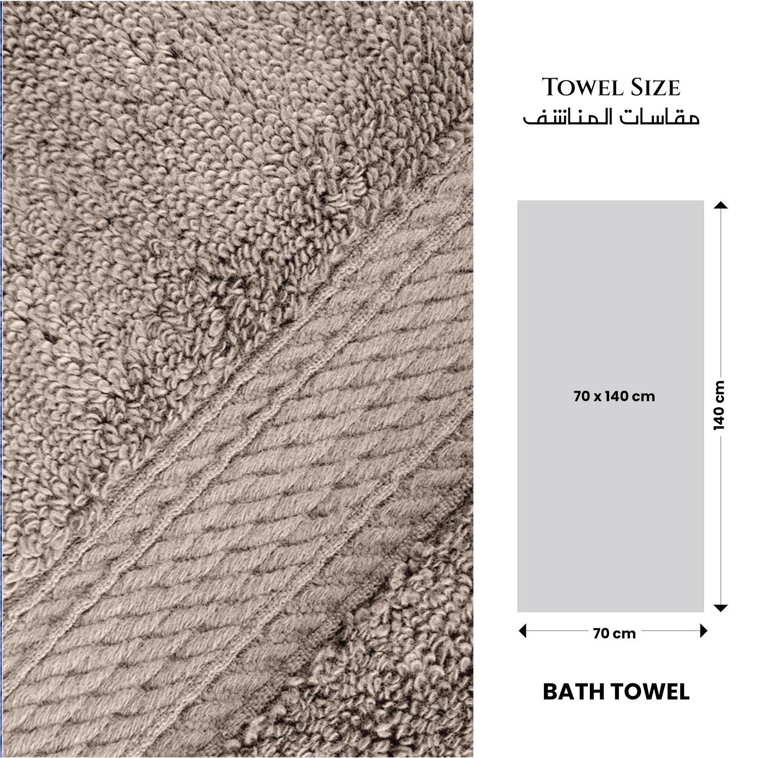 Ultima 2-Piece Premium Cotton Bath Towel Set - 70x140 cm-hbxbathroom-bathroomtextiles-image-4