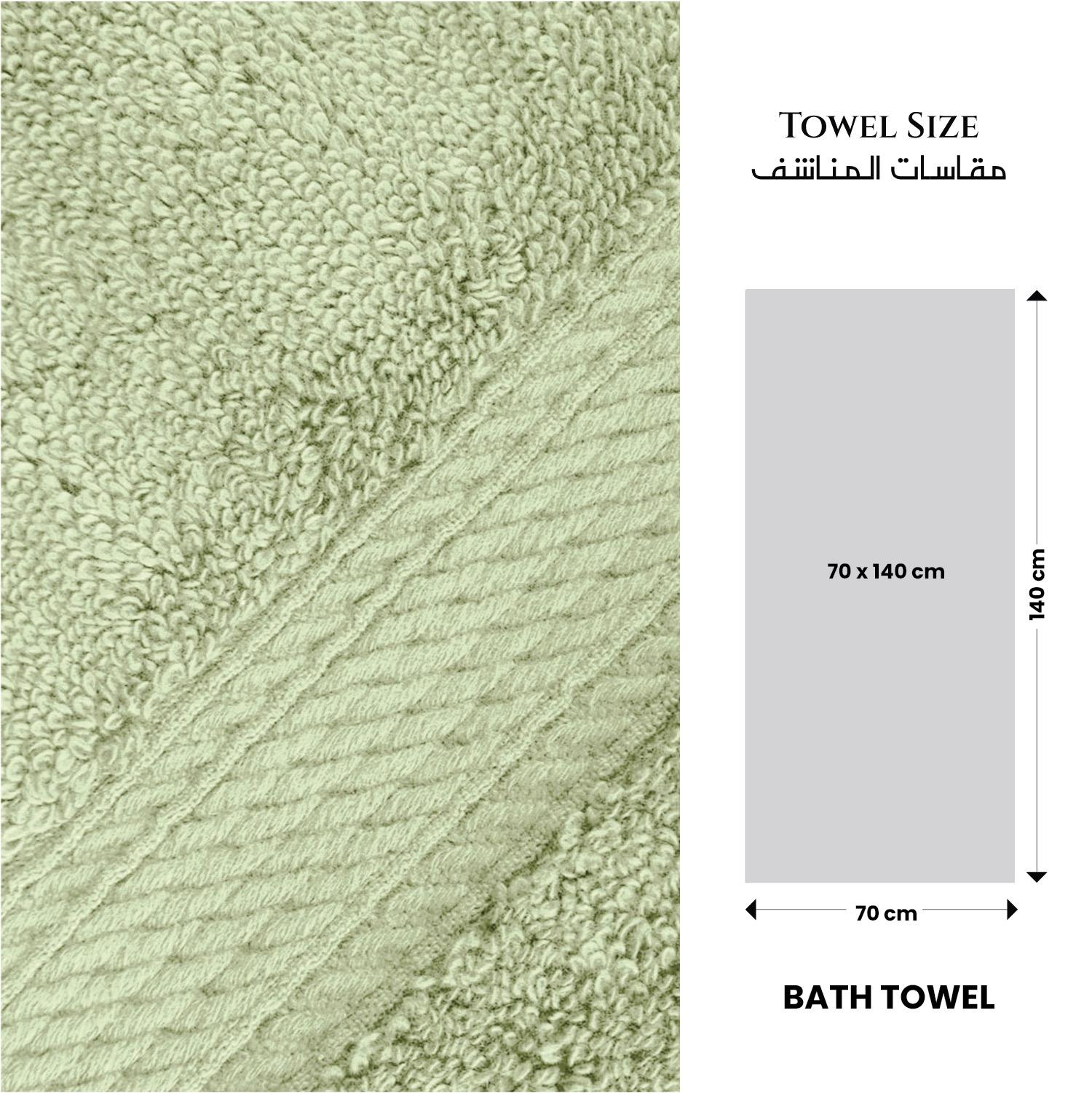 Ultima 2-Piece Premium Cotton Bath Towel Set - 70x140 cm-hbxbathroom-bathroomtextiles-image-6