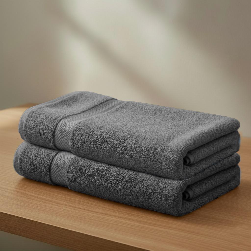 Ultima 2-Piece Premium Cotton Bath Towel Set - 70x140 cm-hbxbathroom-bathroomtextiles-image-1