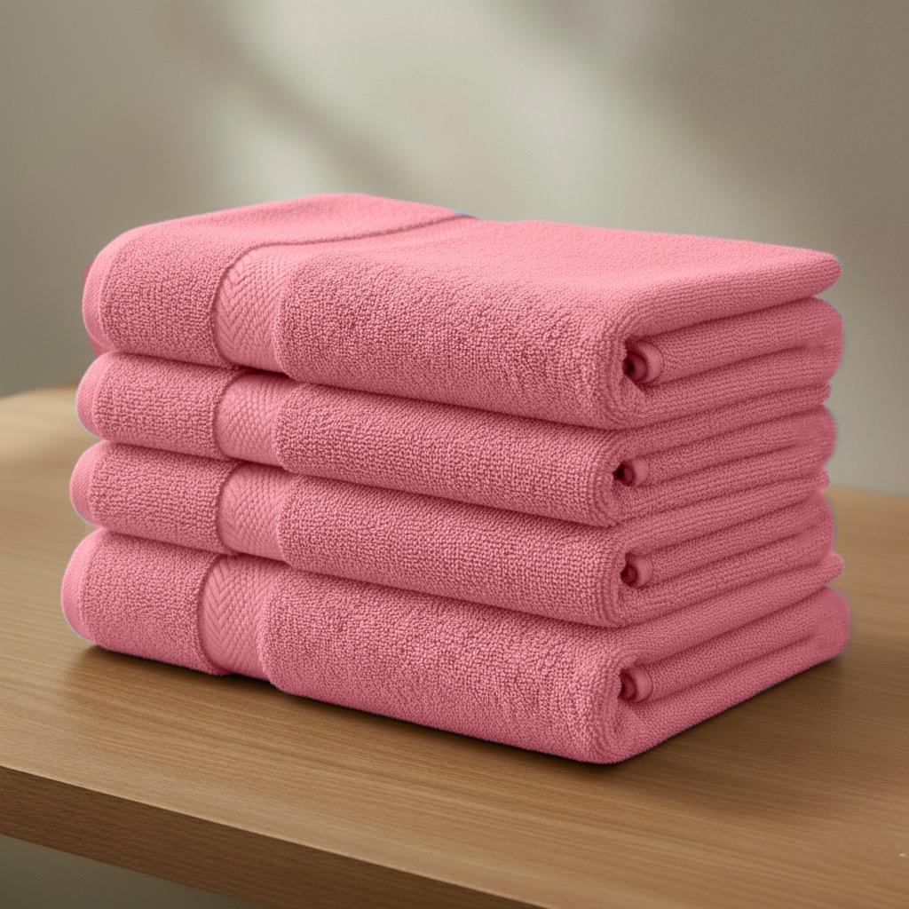 طقم مناشف حمام قطن فاخرة 4 قطع من ألتيما - 70x140 سم-hbxbathroom-bathroomtextiles-image-1
