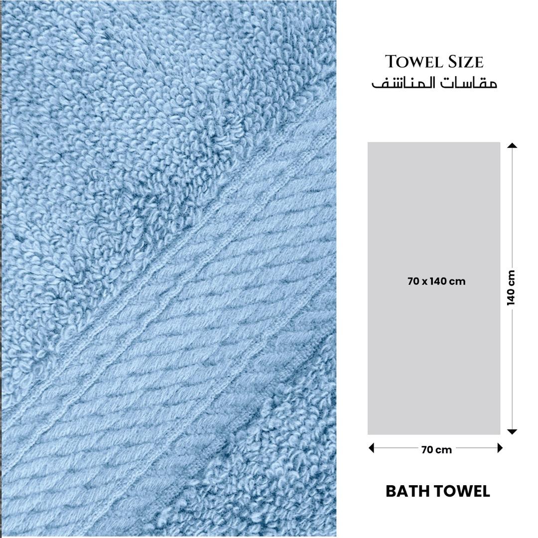 طقم مناشف حمام قطن فاخرة 4 قطع من ألتيما - 70x140 سم-hbxbathroom-bathroomtextiles-image-6