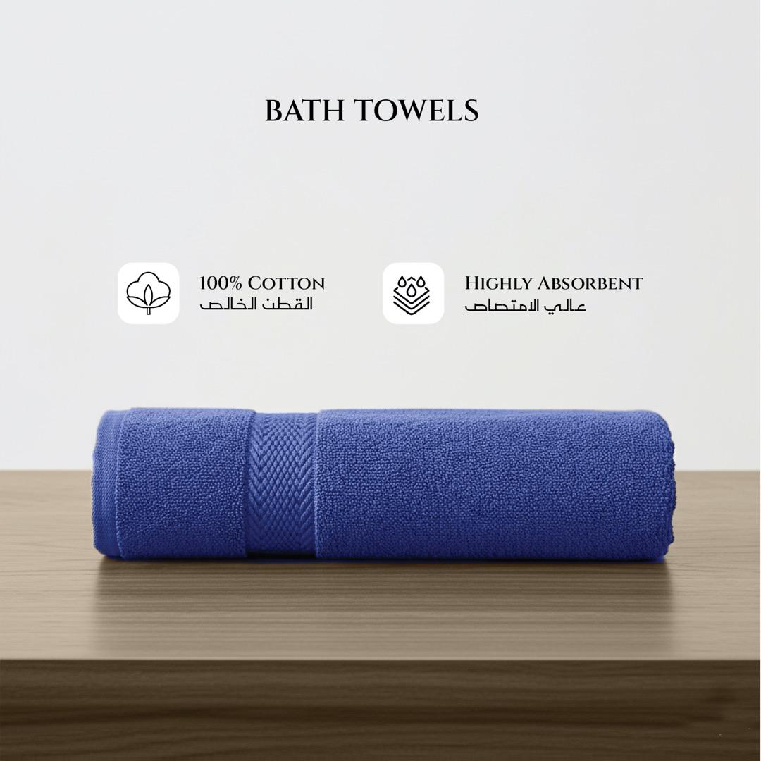 Ultima 4-Piece Premium Cotton Bath Towel Set - 70x140 cm-hbxbathroom-bathroomtextiles-image-3