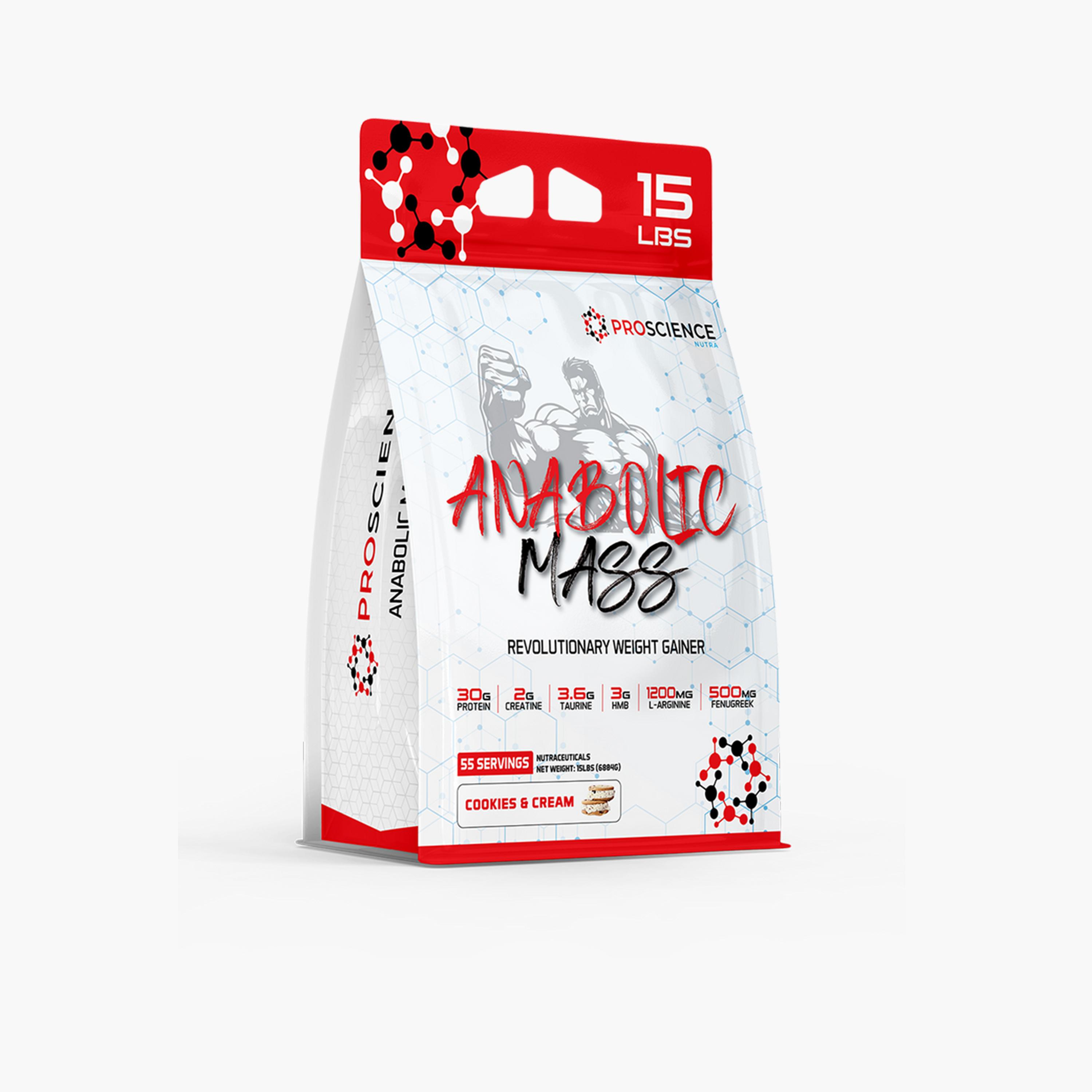 بروساينس - مكمّل غذائي نوترا أنابوليك ماس لزيادة الوزن - نكهة الكوكيز والكريمة-sports-nutrition-proteins-image-1