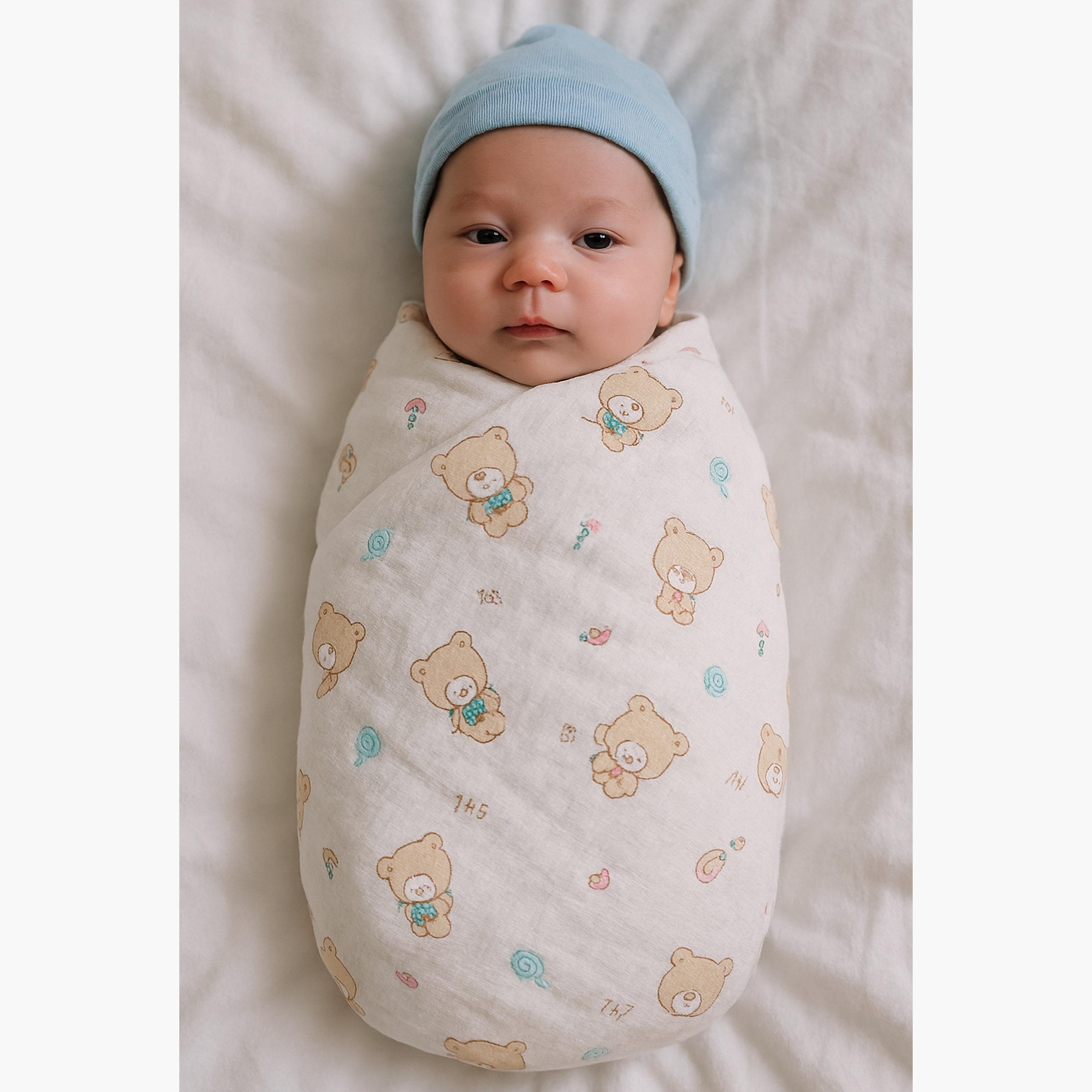 Kinder Valley 2-Piece Gentle Bamboo Muslin Swaddle Set-baby-nursery-blanketsandswaddles-blanketsandquilts-image-2