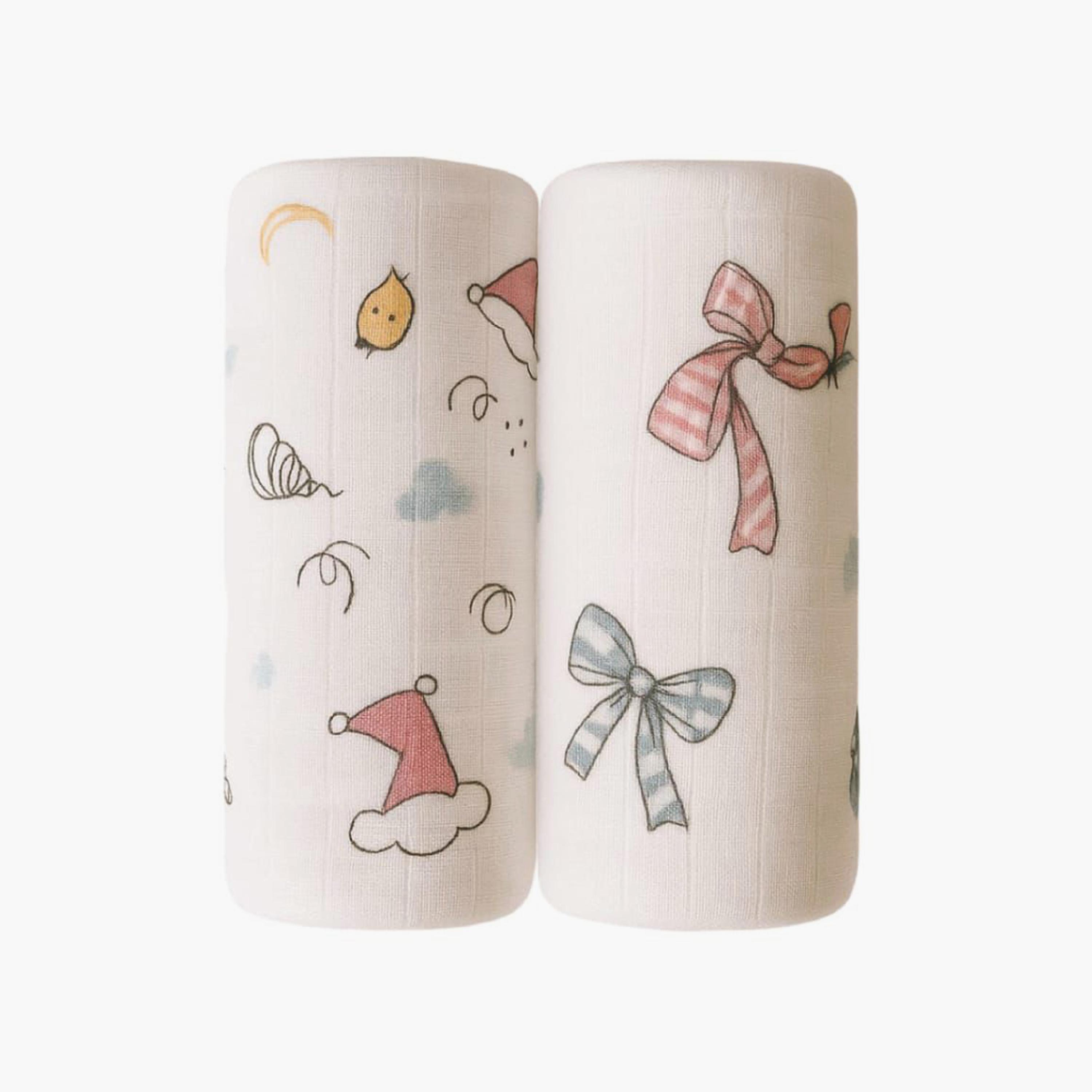 Kinder Valley 2-Piece Gentle Bamboo Muslin Swaddle Set-baby-nursery-blanketsandswaddles-blanketsandquilts-image-1