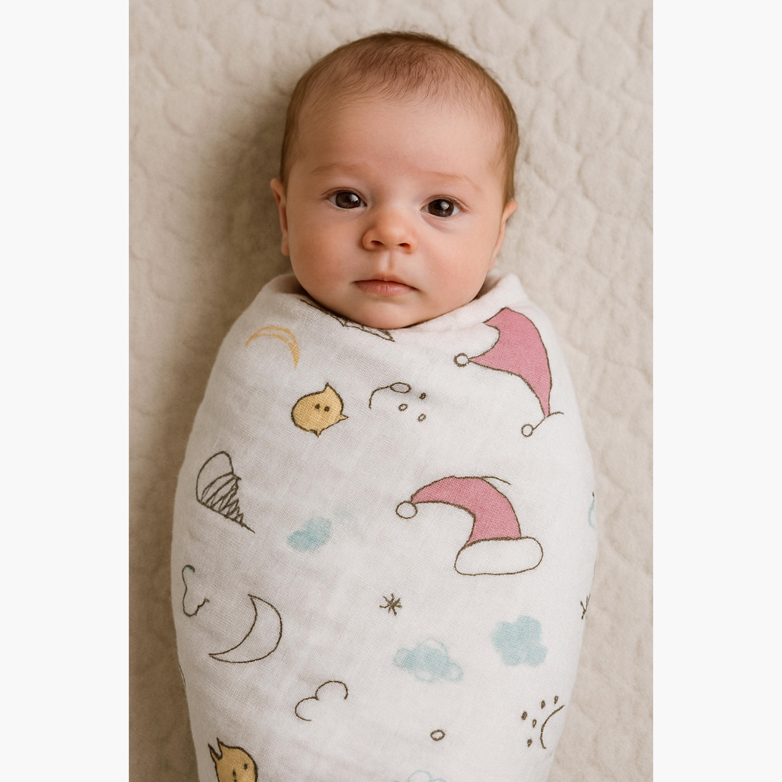 Kinder Valley 2-Piece Gentle Bamboo Muslin Swaddle Set-baby-nursery-blanketsandswaddles-blanketsandquilts-image-2