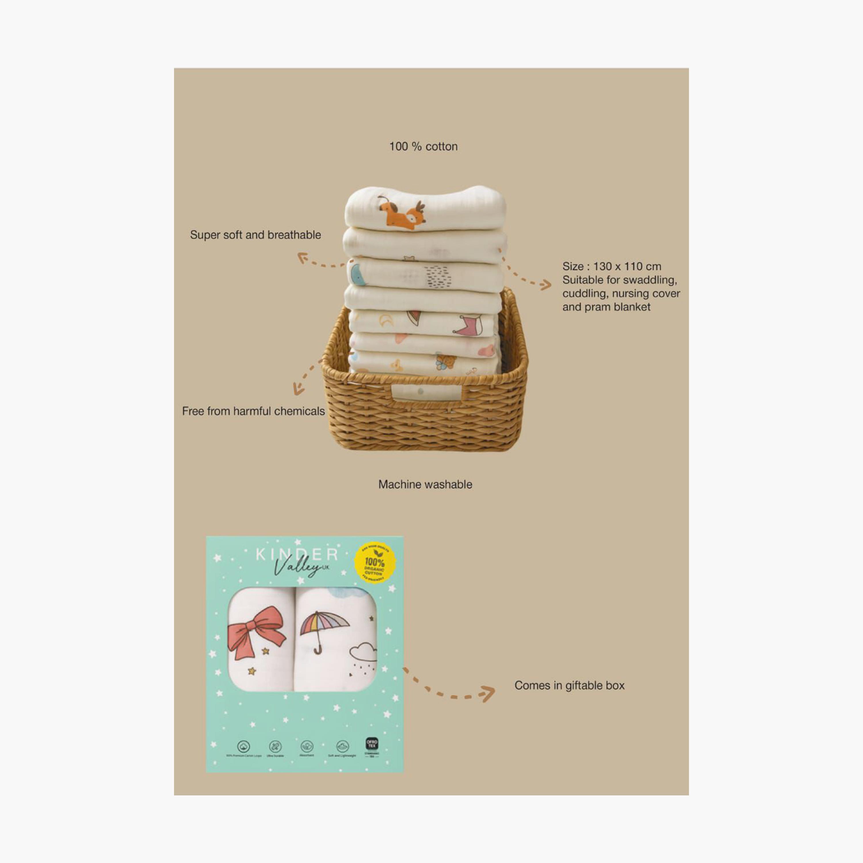 Kinder Valley 2-Piece Gentle Bamboo Muslin Swaddle Set-baby-nursery-blanketsandswaddles-blanketsandquilts-image-5