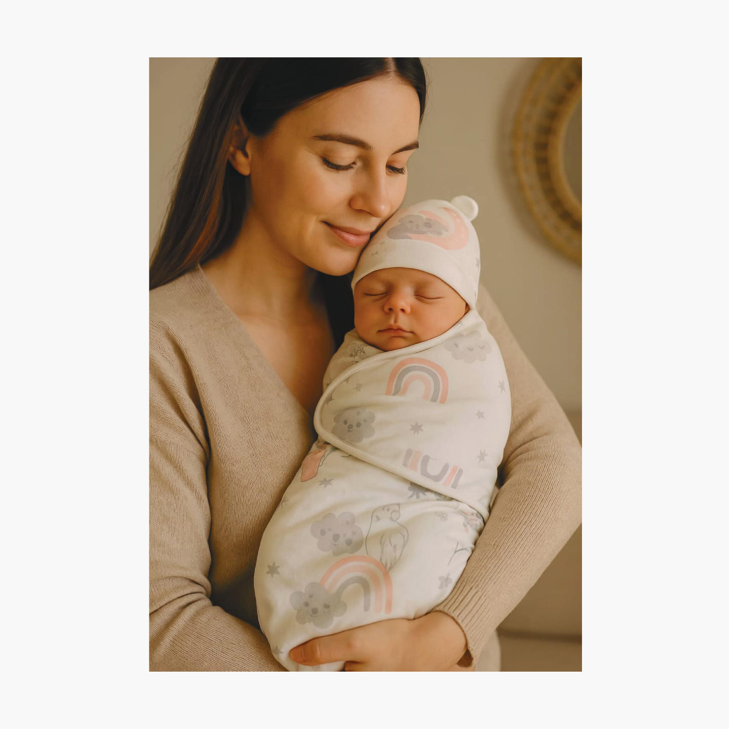 Kinder Valley 3-Piece Adjustable Cocoon Swaddle Blanket with Hood-baby-nursery-blanketsandswaddles-swaddlesandsleepingbags-image-2