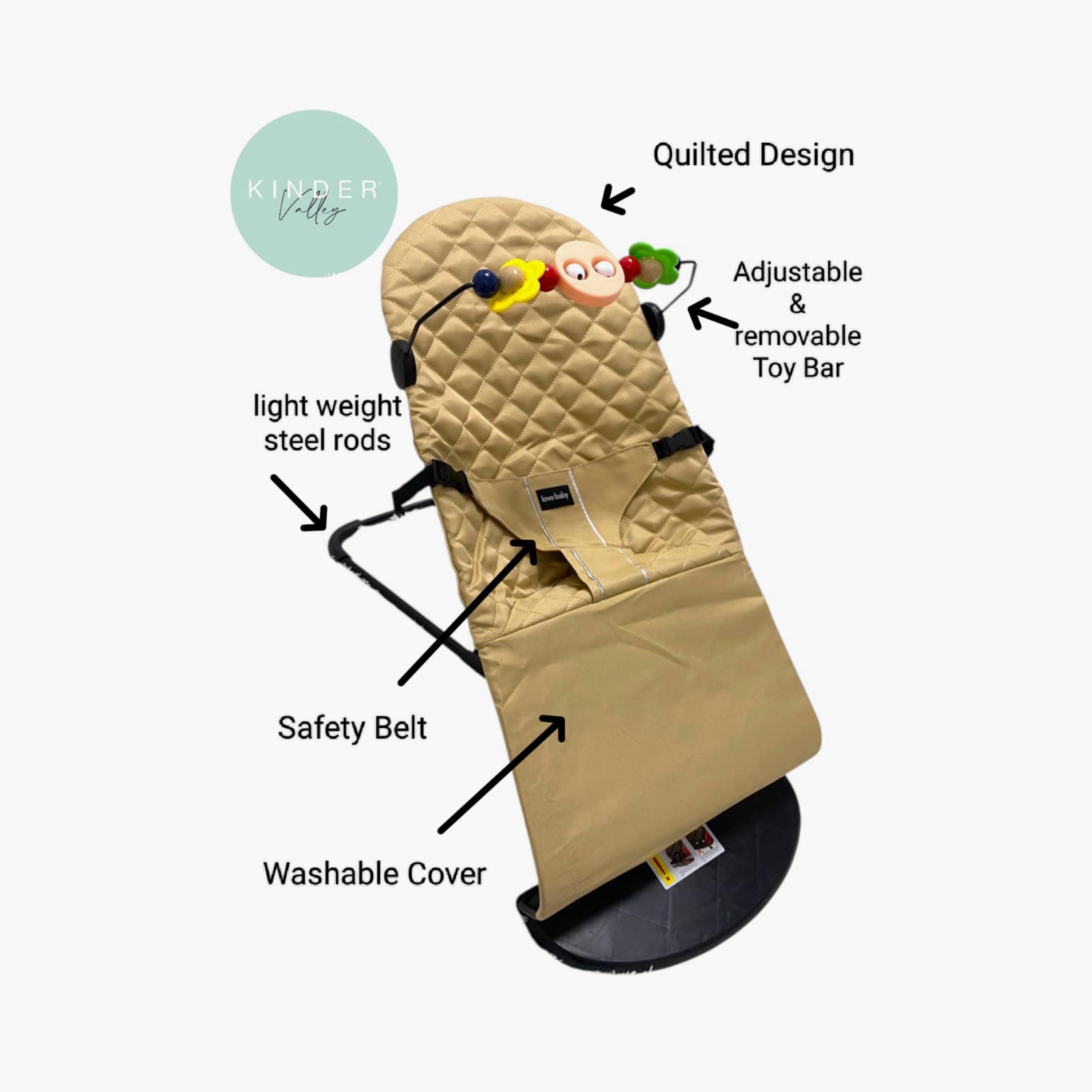 Kinder Valley Lightweight Snuggle Bouncer with Removable Toy Bar-baby-infantactivity-bouncers-image-3