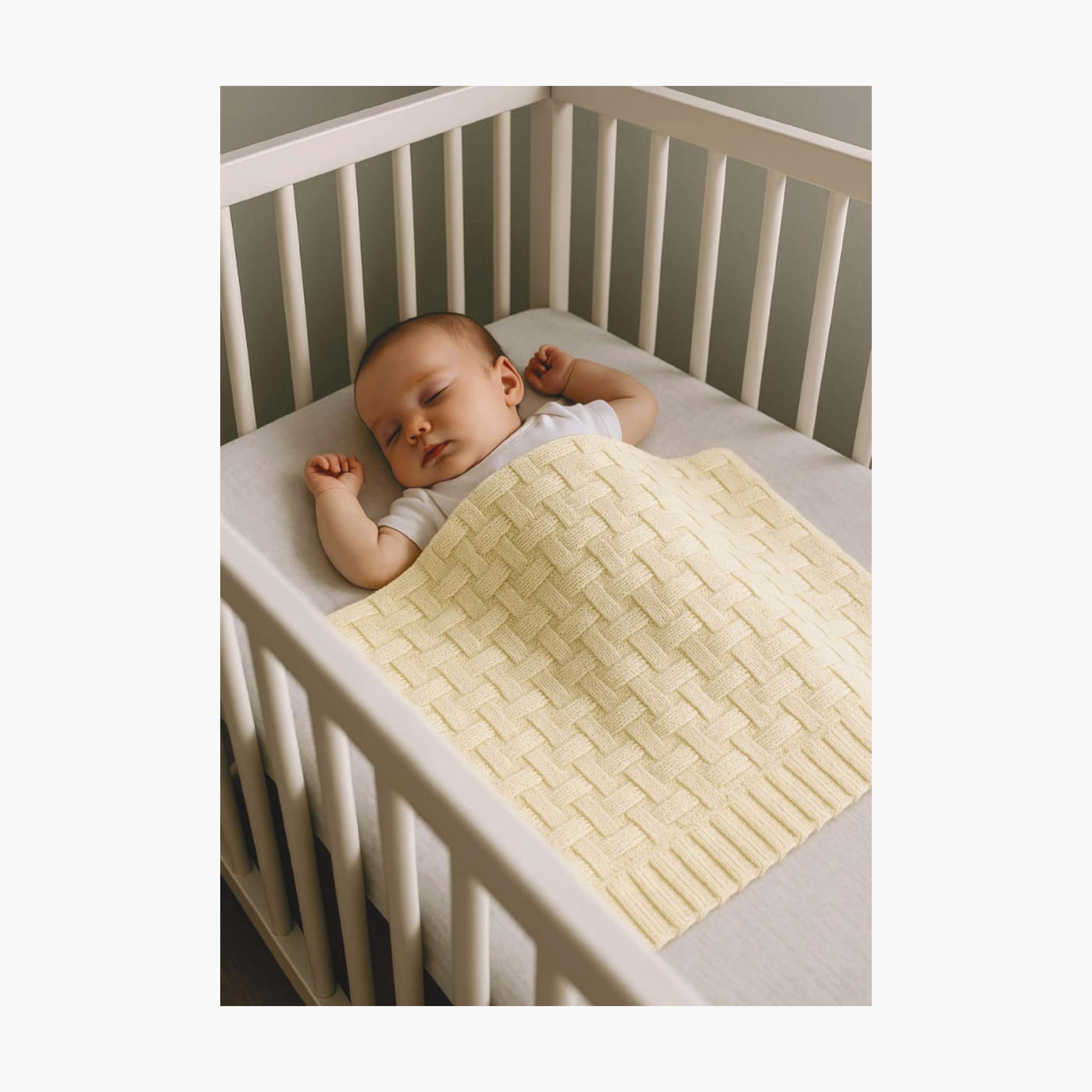 Kinder Valley 100% Natural Cotton Knitted Blanket - Beige-baby-nursery-blanketsandswaddles-blanketsandquilts-image-3