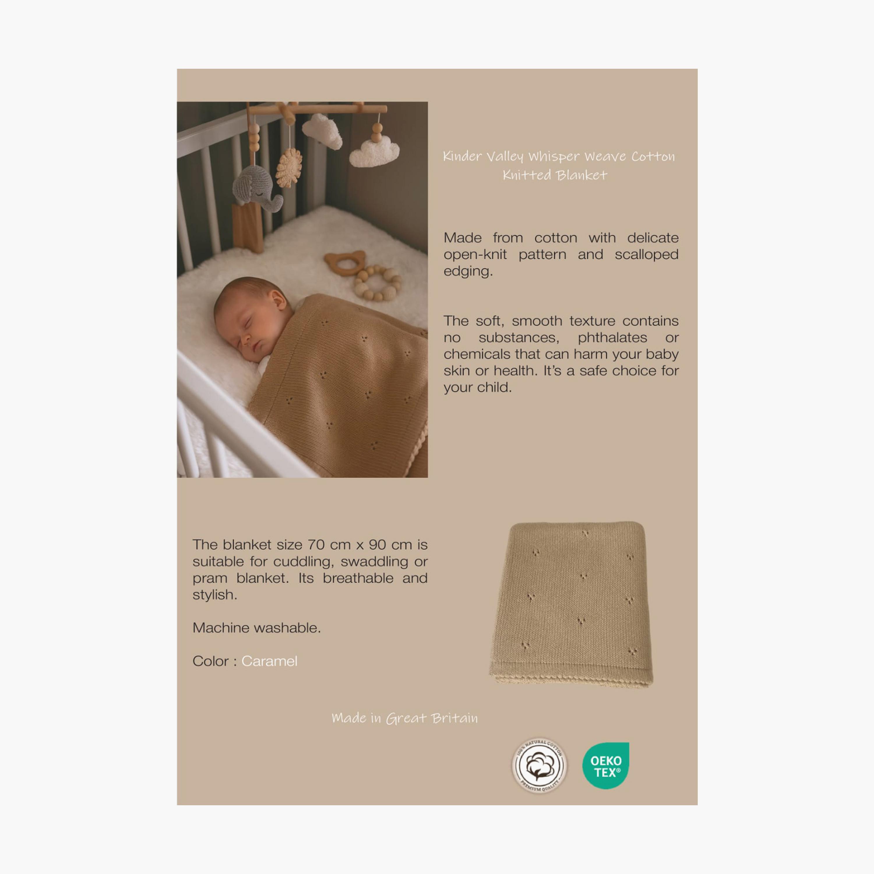 Kinder Valley 100% Natural Cotton Knitted Blanket - WhisperWeave-baby-nursery-blanketsandswaddles-blanketsandquilts-image-6
