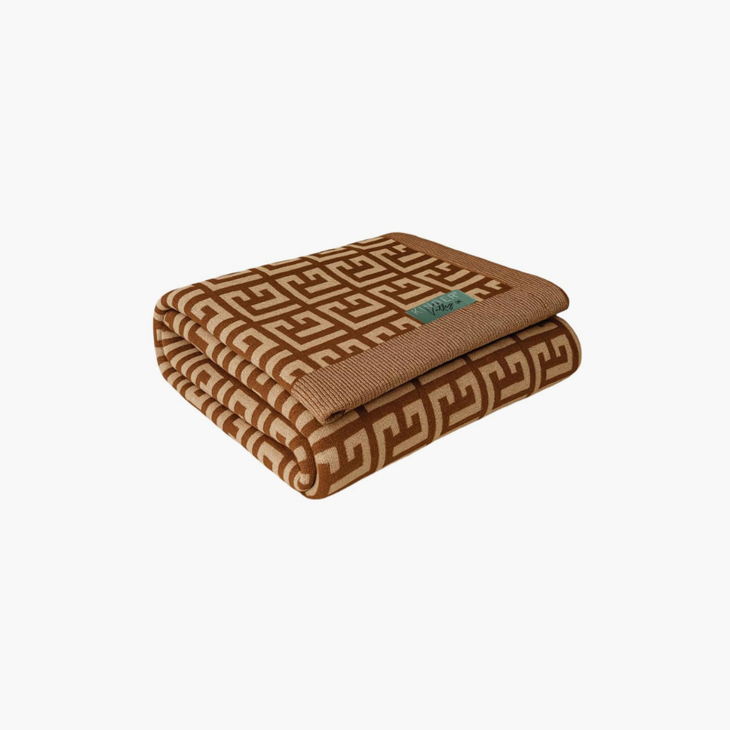 Kinder Valley 100% Natural Cotton Knitted Blanket - TerraGrid-baby-nursery-blanketsandswaddles-blanketsandquilts-image-1