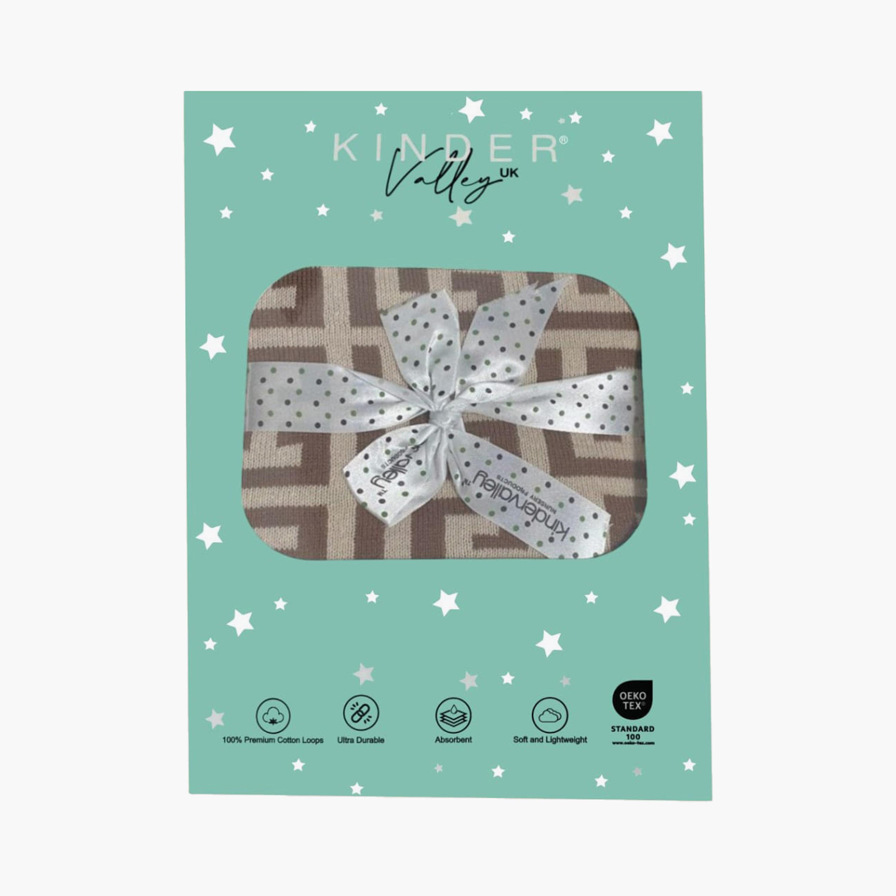 Kinder Valley 100% Natural Cotton Knitted Blanket - TerraGrid-baby-nursery-blanketsandswaddles-blanketsandquilts-image-6
